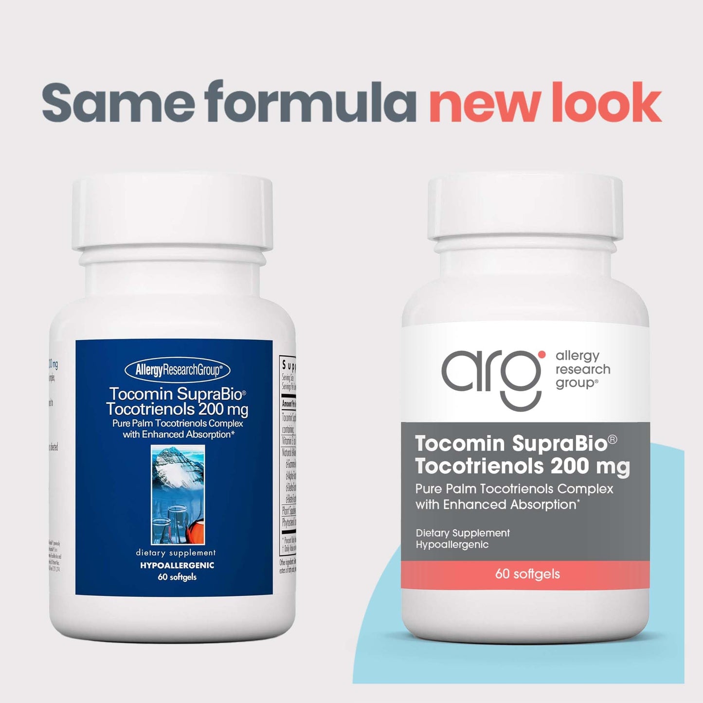 Allergy Research Group Tocomin SupraBio Tocotrienols 200 mg Softgel, 60 Softgels