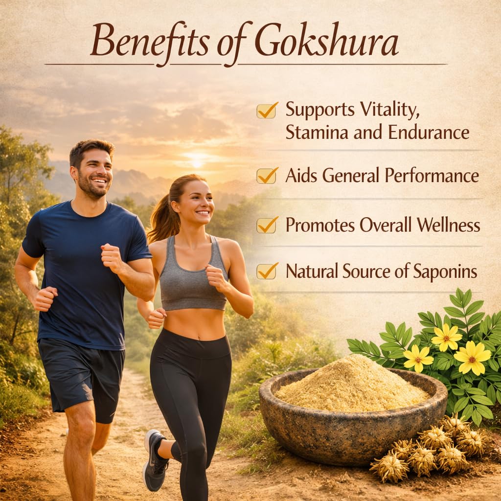 MARUTHAM naturals Gokshura (Tribulus terrestris) Fruit Powder, 8 oz