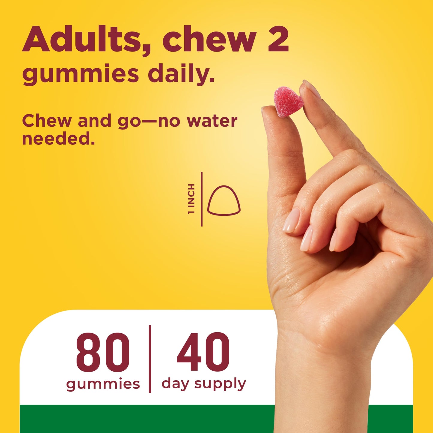 Nature Made Multivitamin + Omega-3, Multivitamin Gummies for Adults Gummy 80 Count