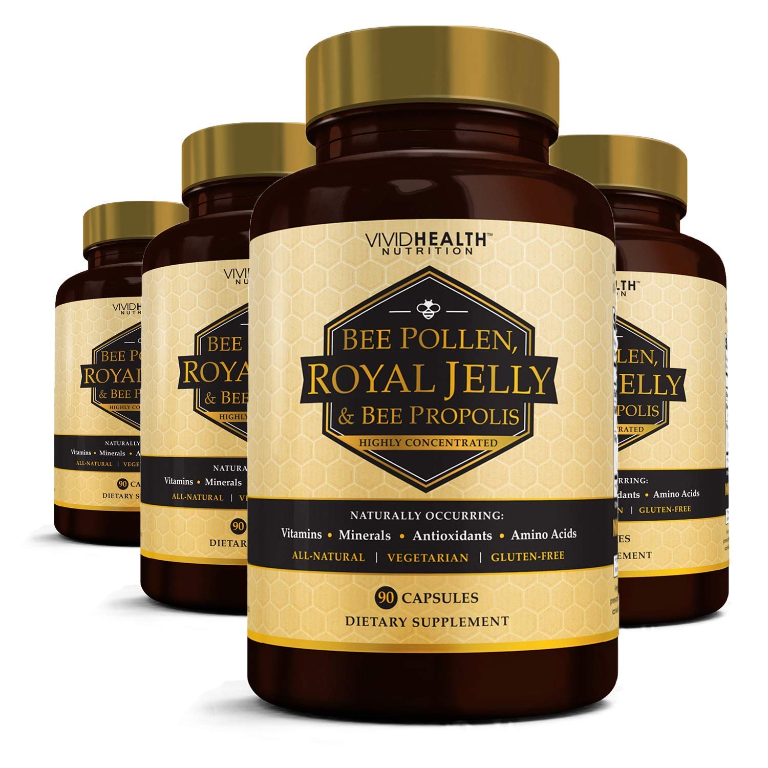 Vivid Health Nutrition Royal Jelly Immune Support Capsules 360 Capsules