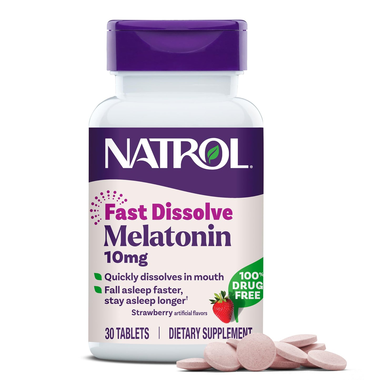Natrol Melatonin 10mg Fast Dissolve Tablets, 30 Count