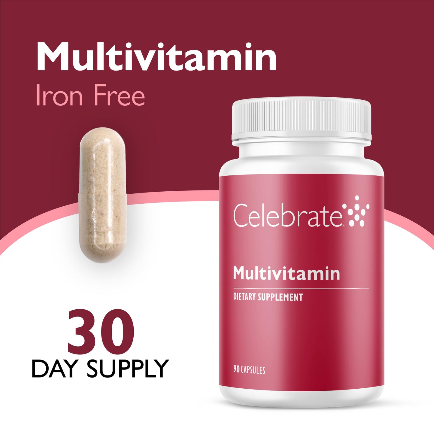 Celebrate Bariatric Supplements Bariatric Multivitamin Capsule, 90 Count