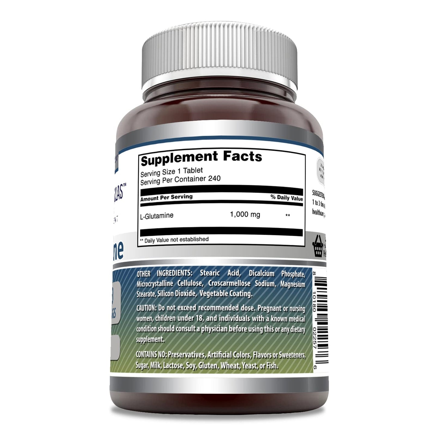 Amazing Nutrition L-Glutamine Supplement 240 Tablets