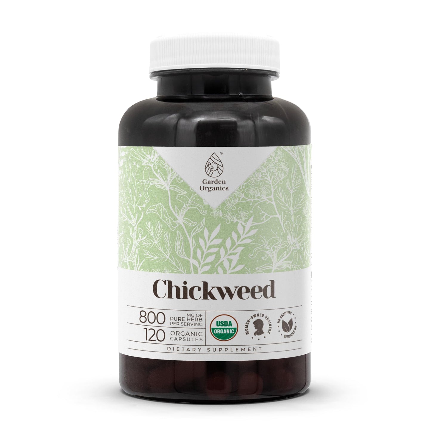 Garden Organics Chickweed Capsules 120 Count