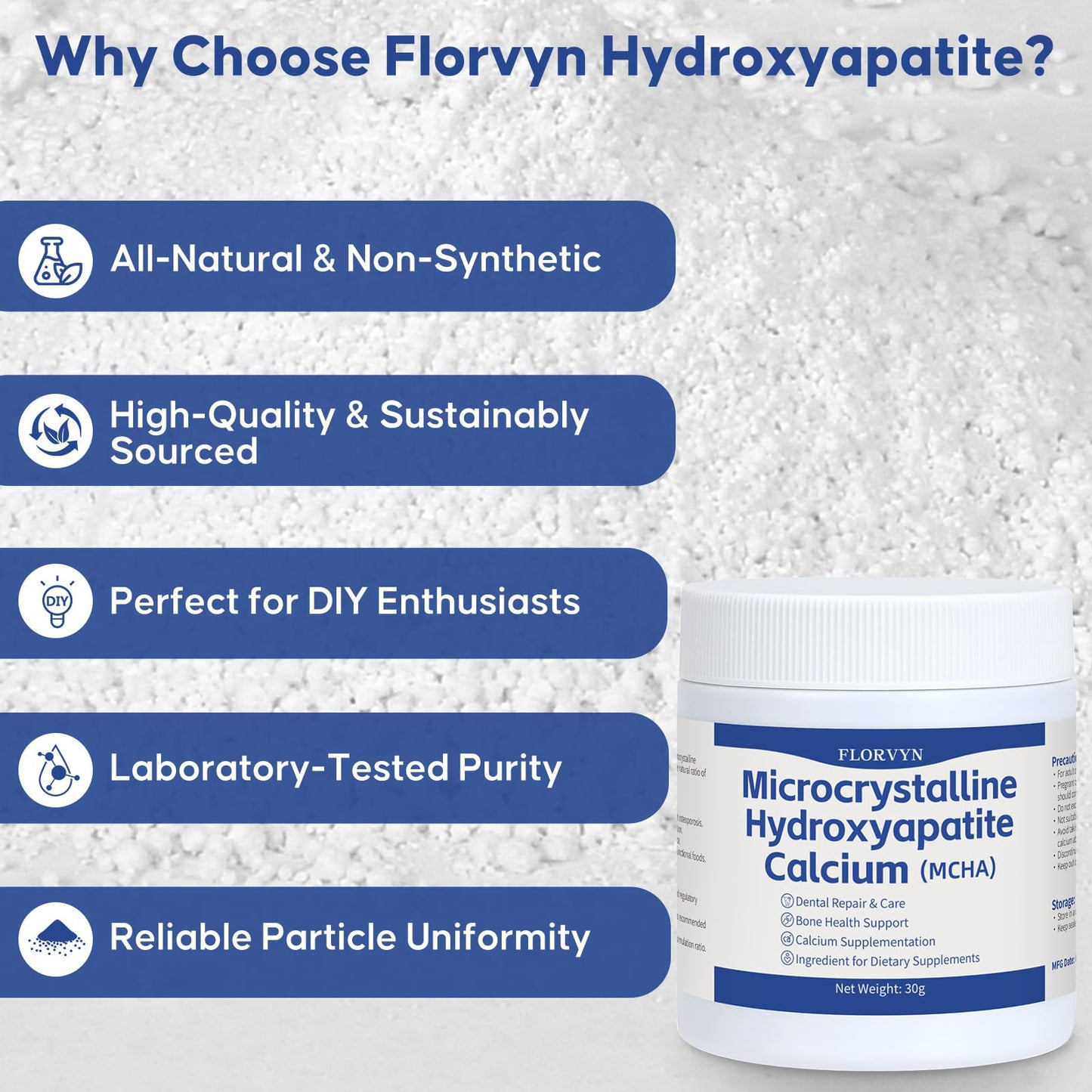 Florvyn Microcrystalline Hydroxyapatite MCHA Powder
