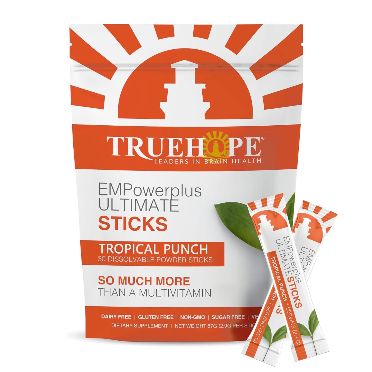 Truehope Multivitamin Nootropic Pouches with Inositol EMPowerplus Ultimate Sticks Powder, 30 Count