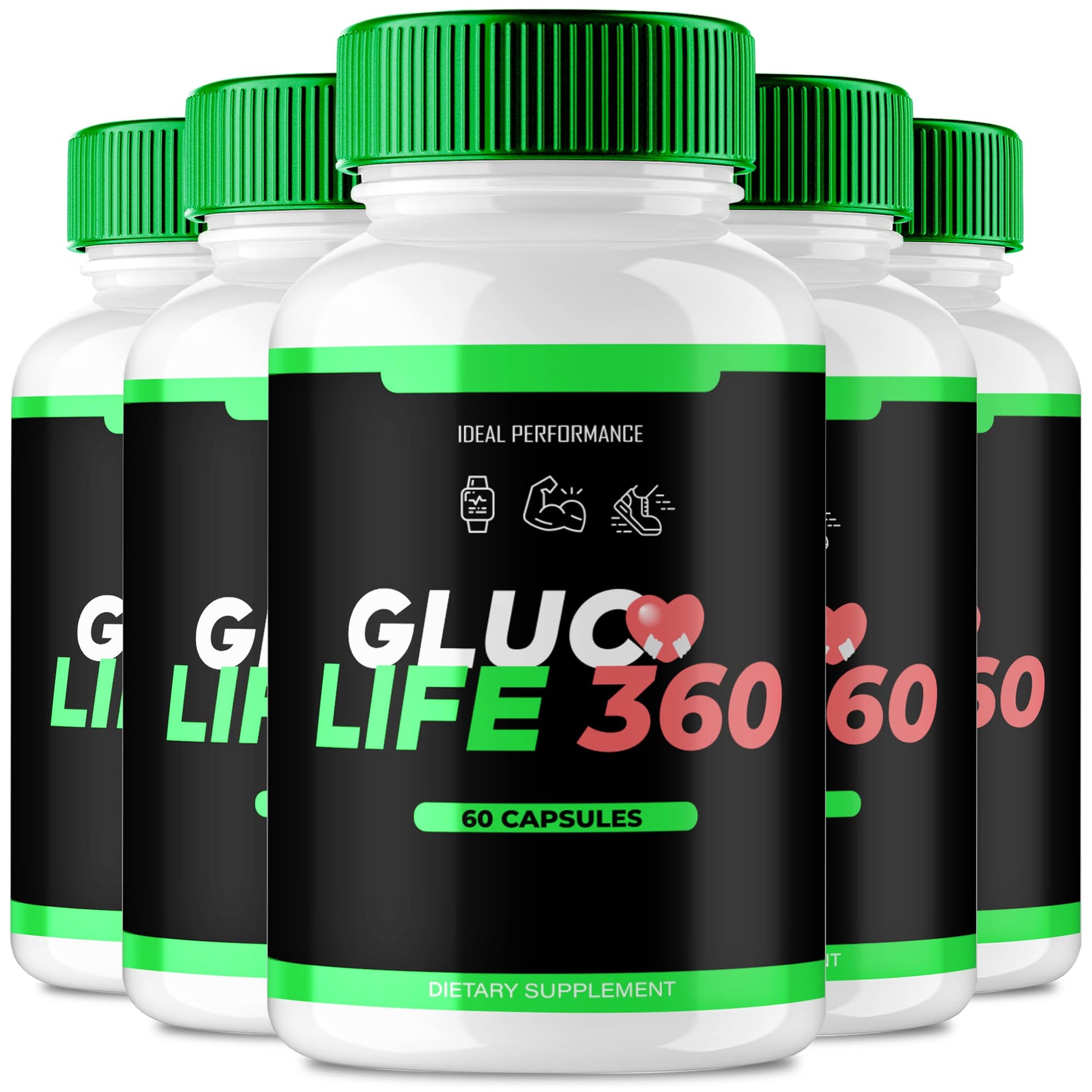 IDEAL PERFORMANCE Gluco Life 360 Capsules, 300 Count