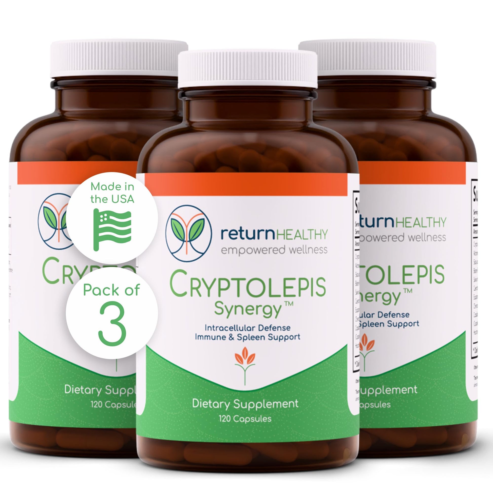 Return Healthy Cryptolepis Synergy Immune Support Vitamins 360 Capsules