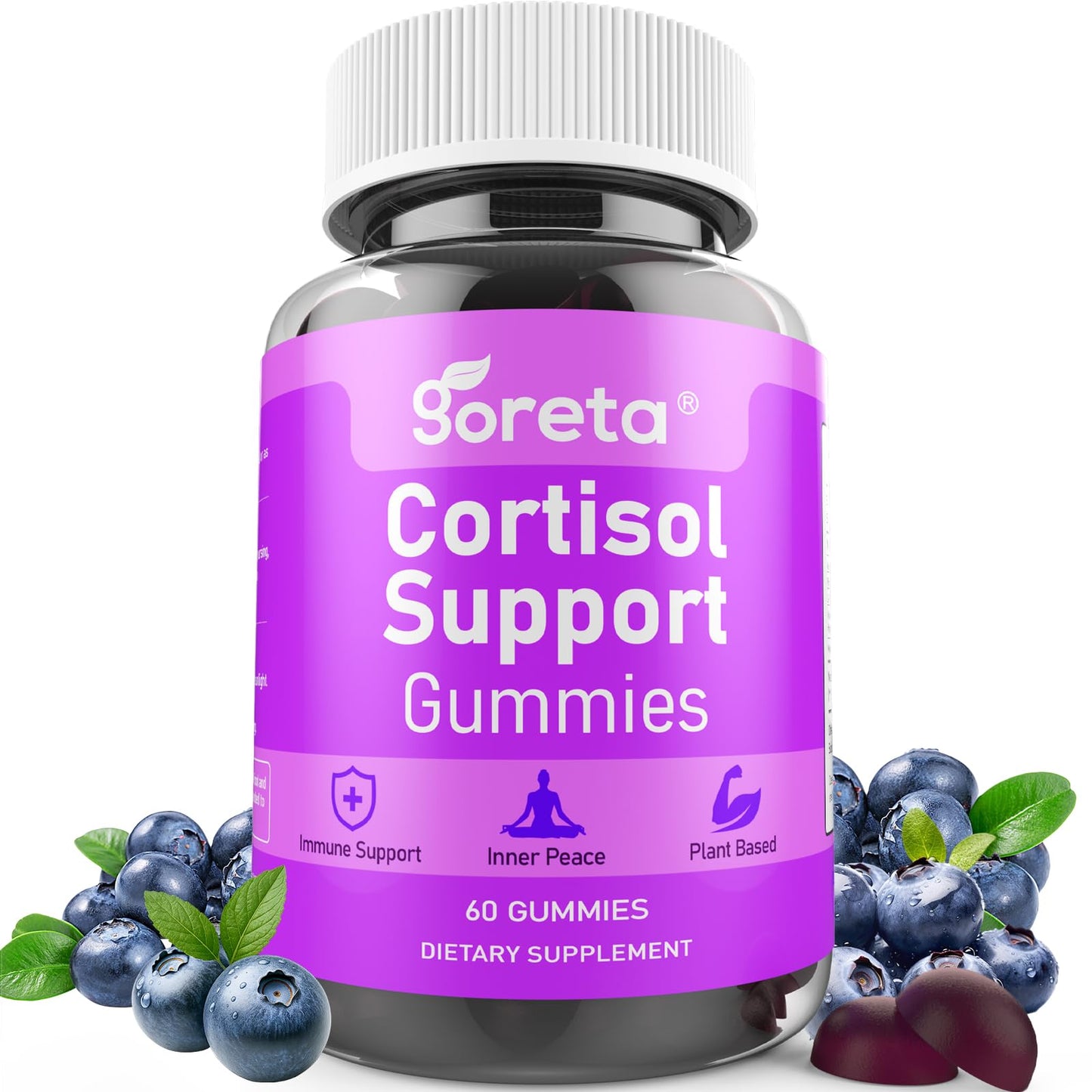 Goreta Cortisol Support Gummies, 60 Count