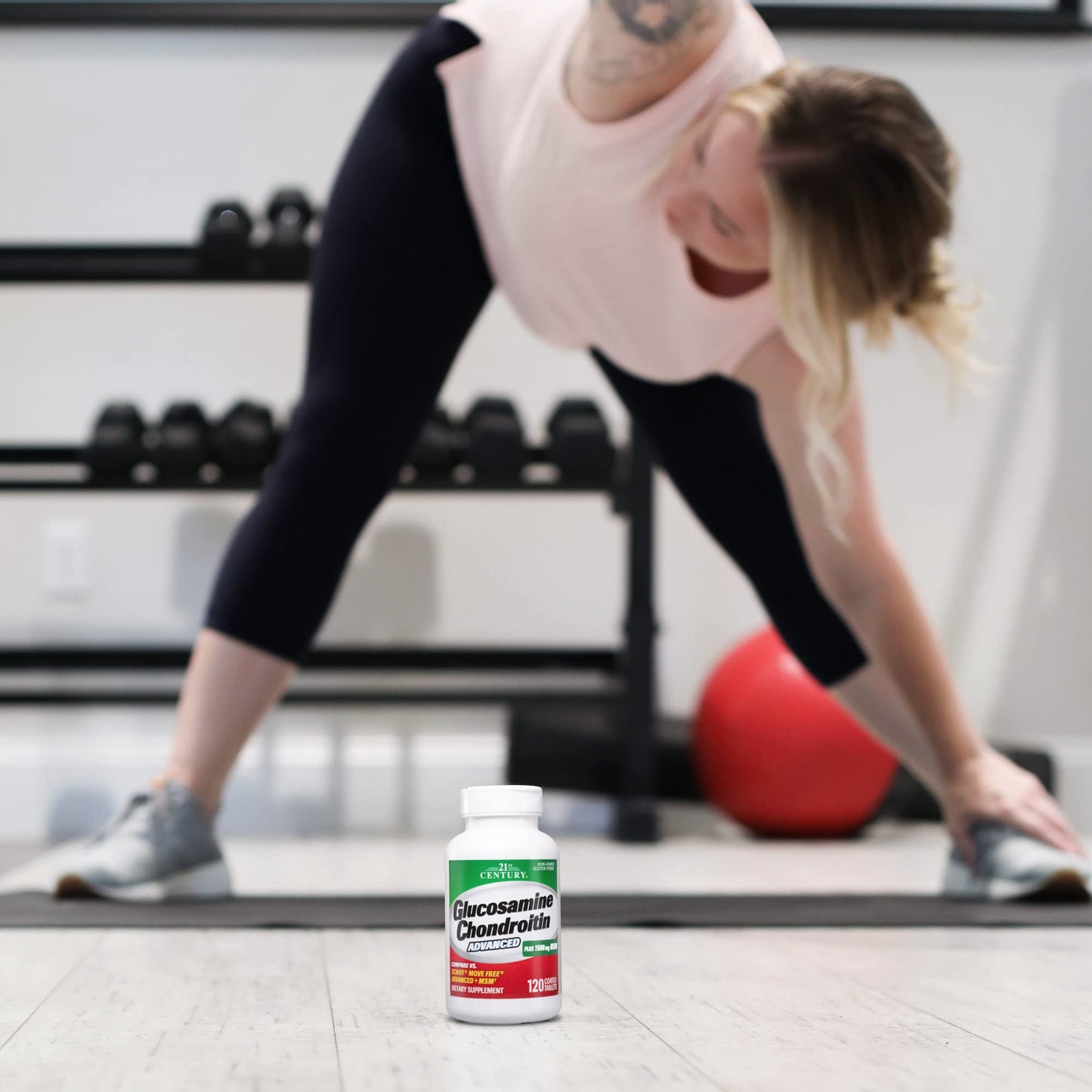 21st Century Glucosamine Chondroitin Advanced with MSM 120 Tablets