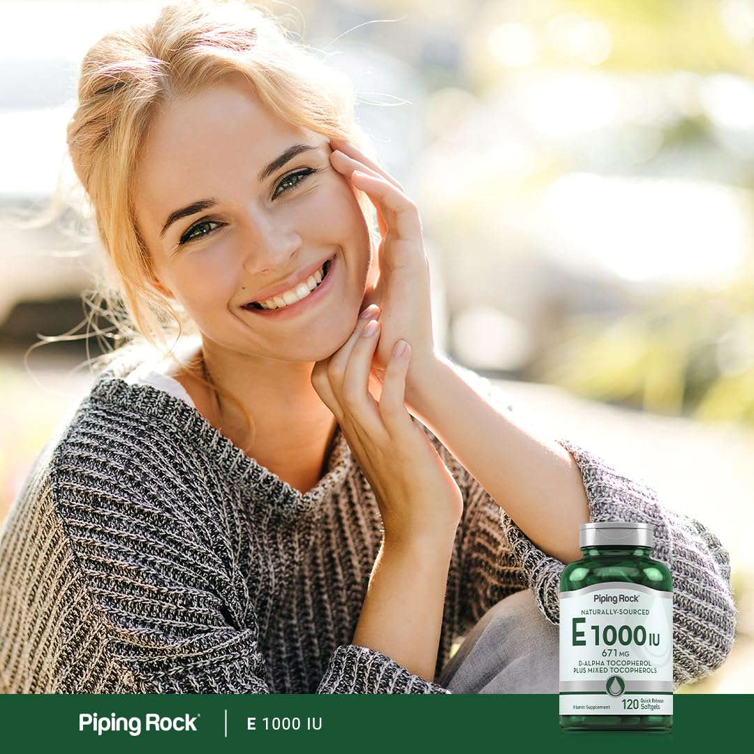 Piping Rock Vitamin E Supplement Softgels 120