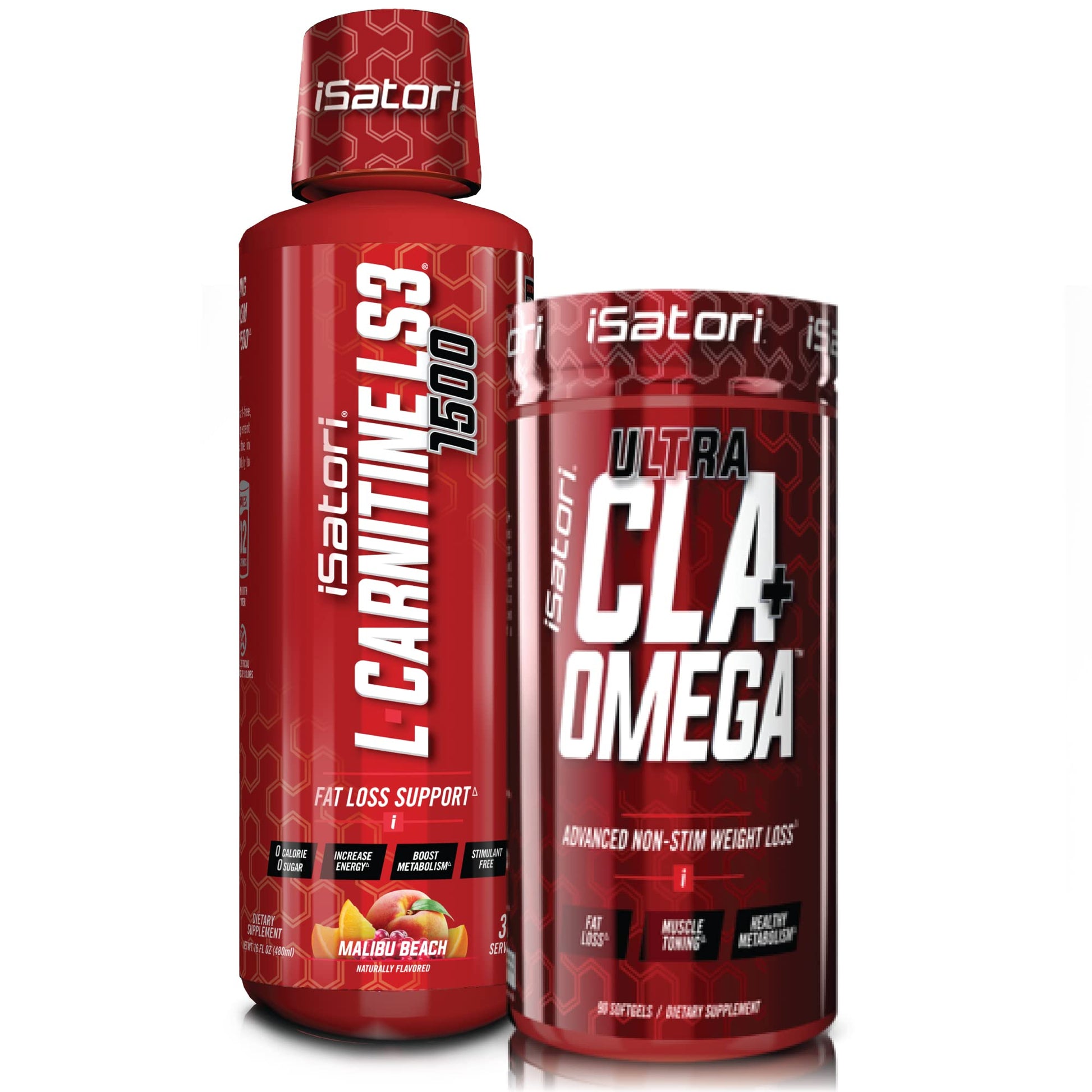 iSatori L-Carnitine LS3 Malibu Beach 1500mg (32 Servings) Ultra CLA Softgels 90