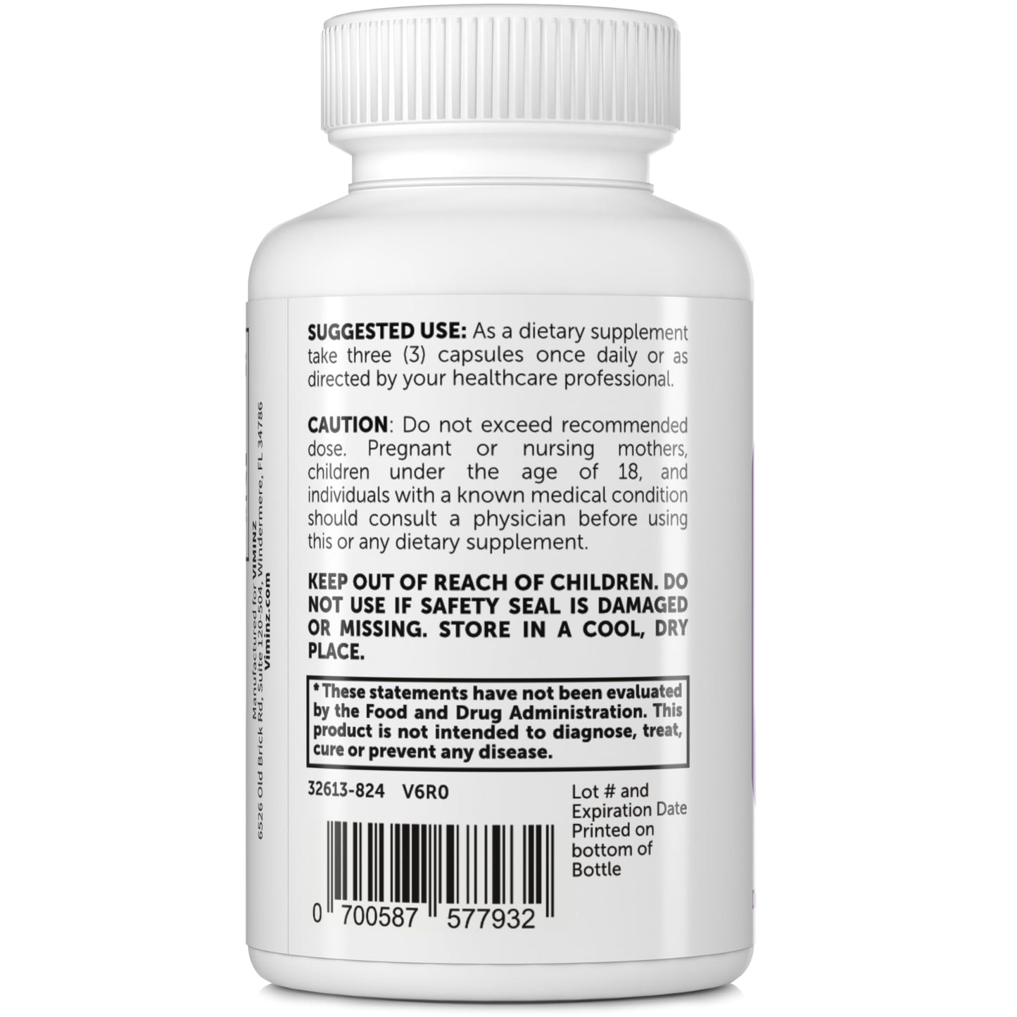 Viminz Calm Magnesium Capsules, 90 Vegan Capsules