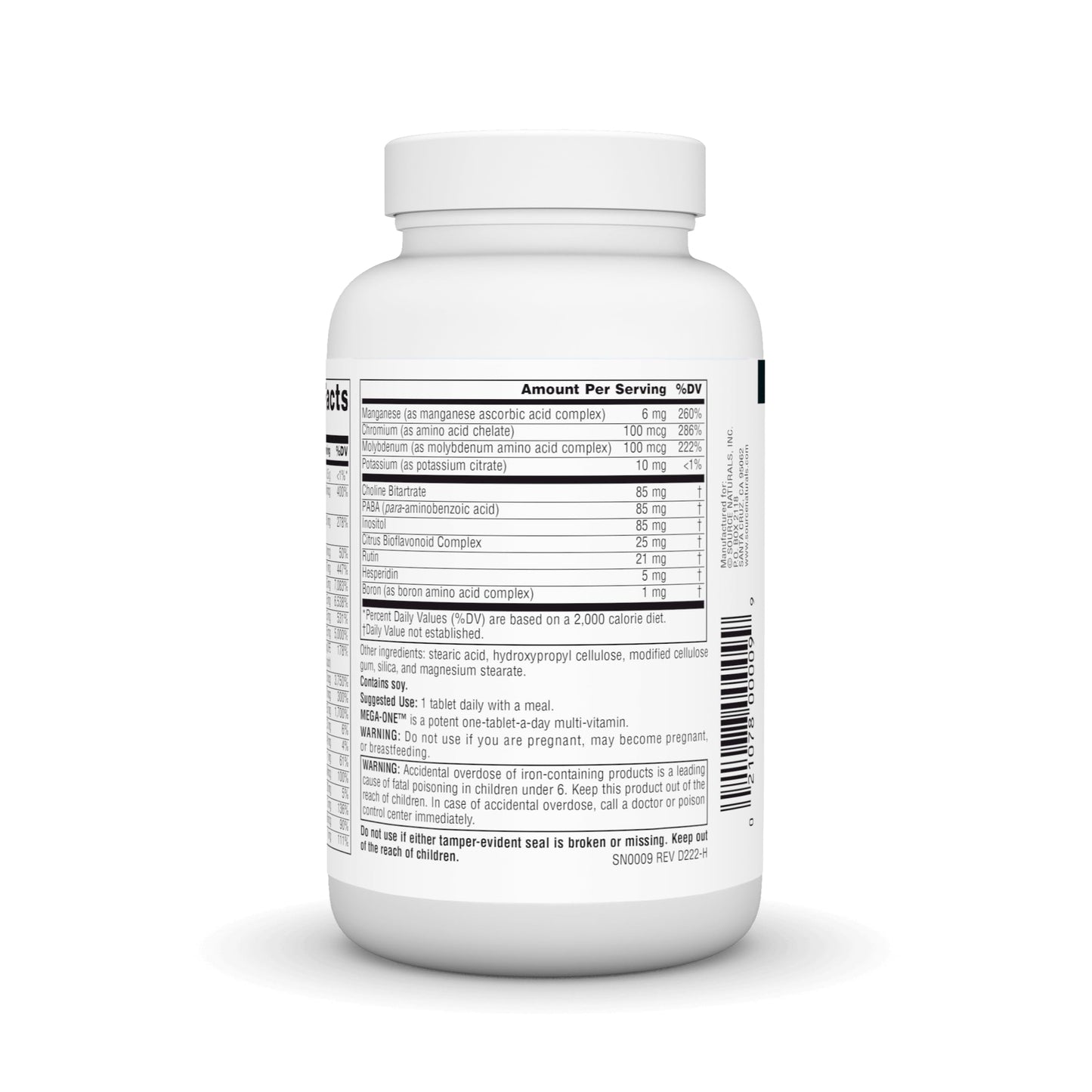 Source Naturals Mega-One Multi-Vitamin with Minerals 90 Tablets