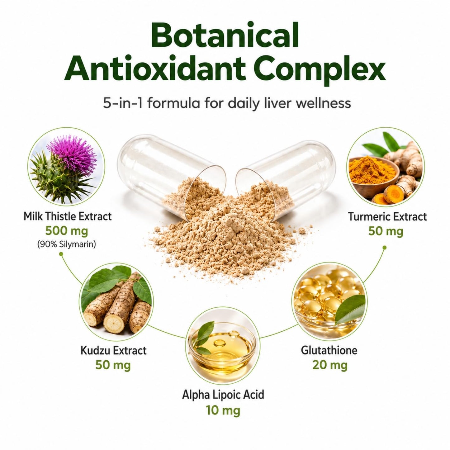 VBTOP NUTRA Milk Thistle Extract 500 mg 90% Silymarin Capsules 240