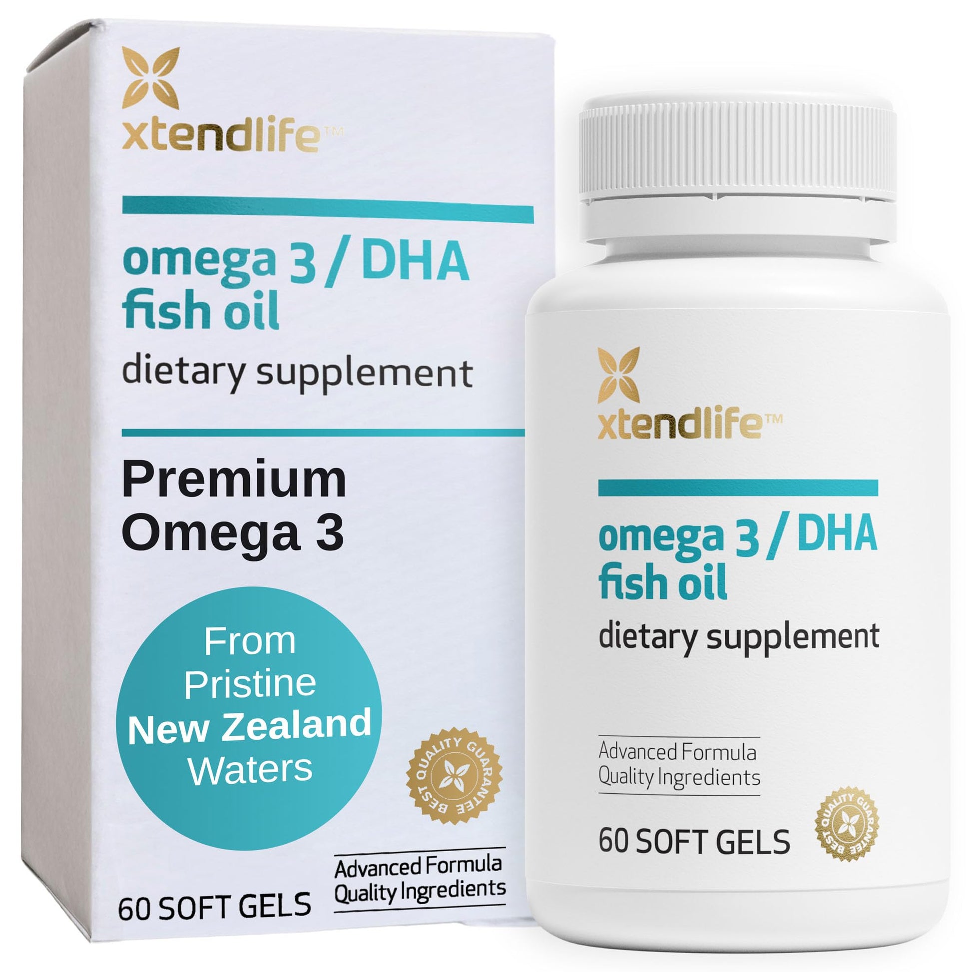 Xtendlife Omega-3 DHA Fish Oil Softgel 60 Count