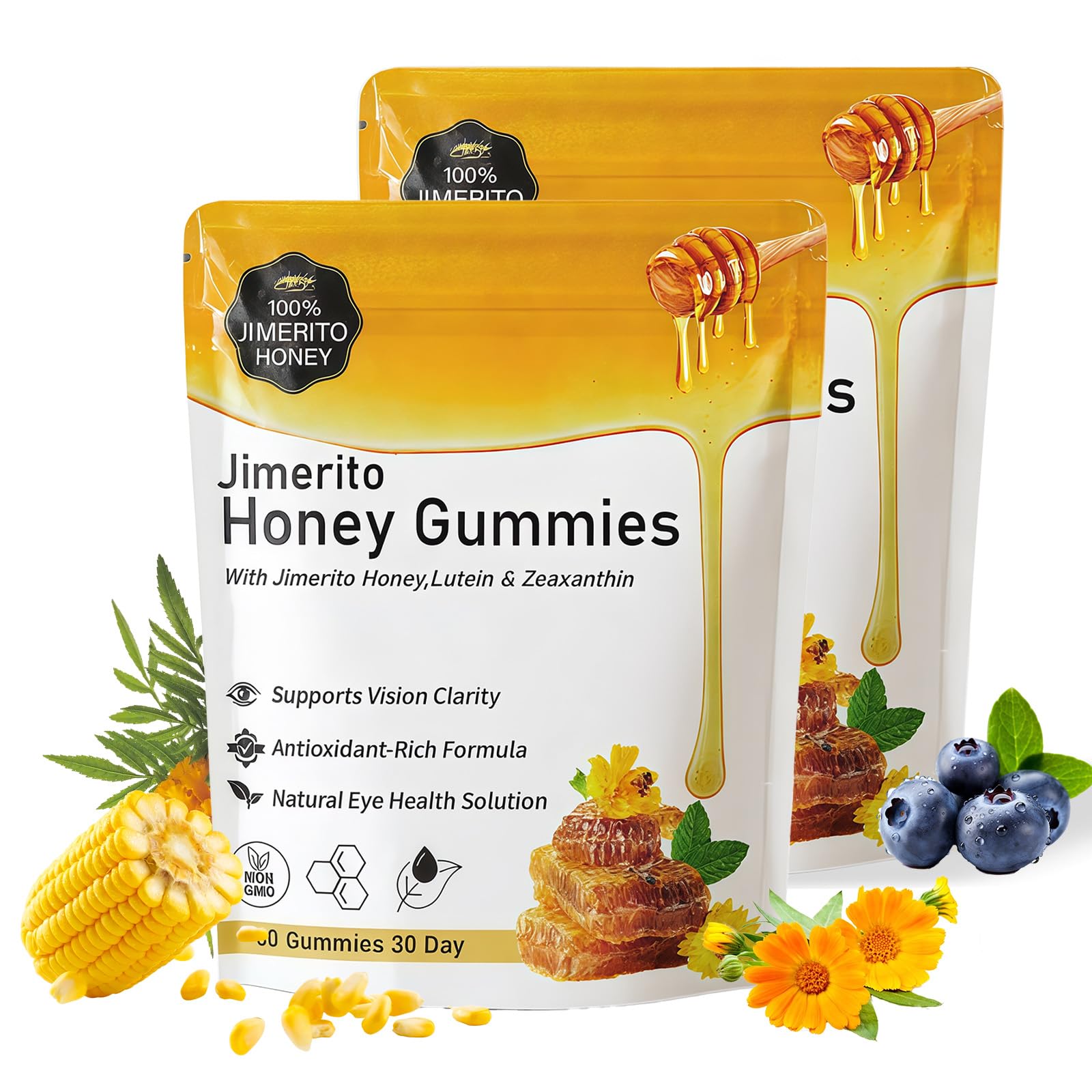 SOULRAZY Jimerito Honey Lutein Gummies Chewable, 1 Count