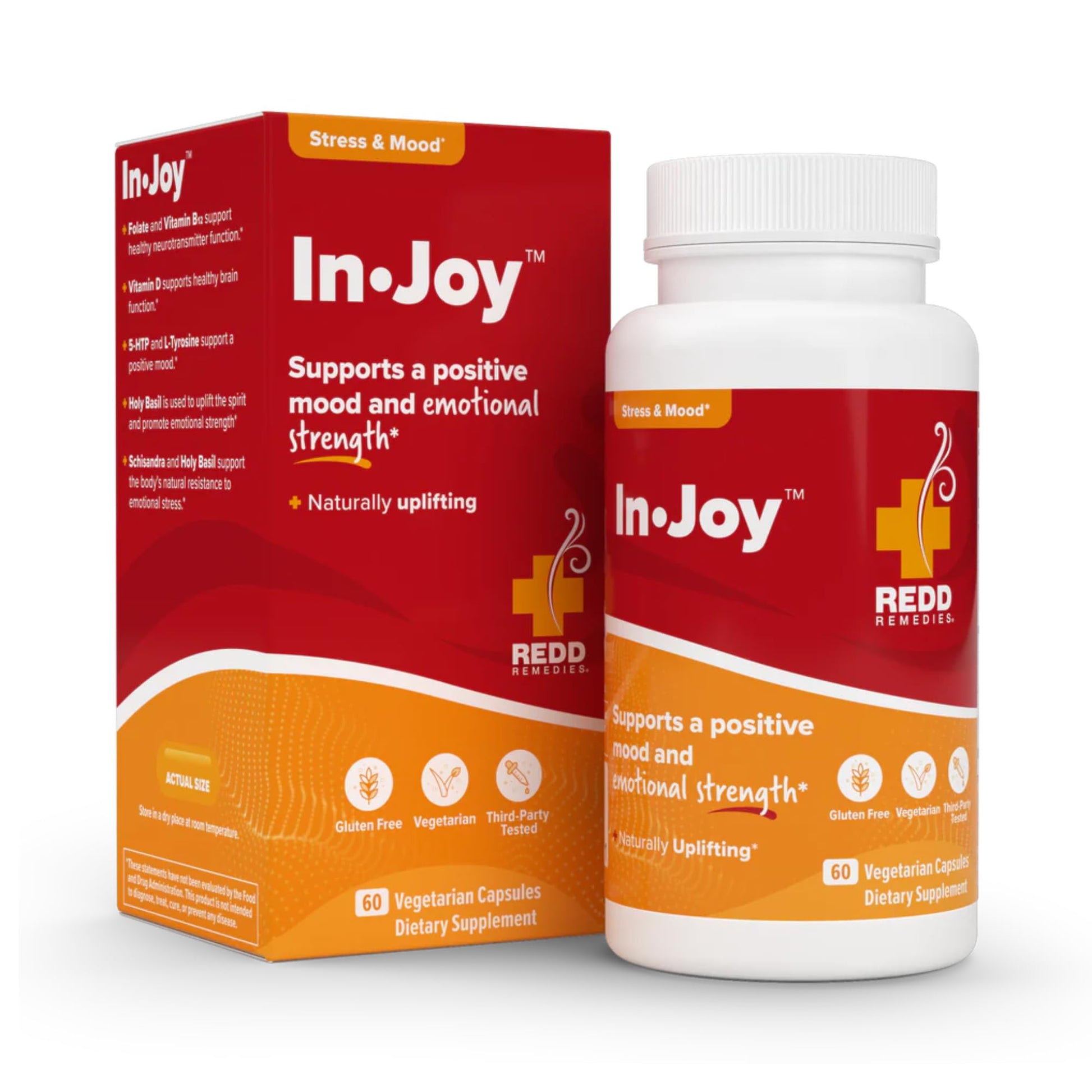 Redd Remedies in Joy Supports a Positive Mood and Emotional Strength, 60 Tablets