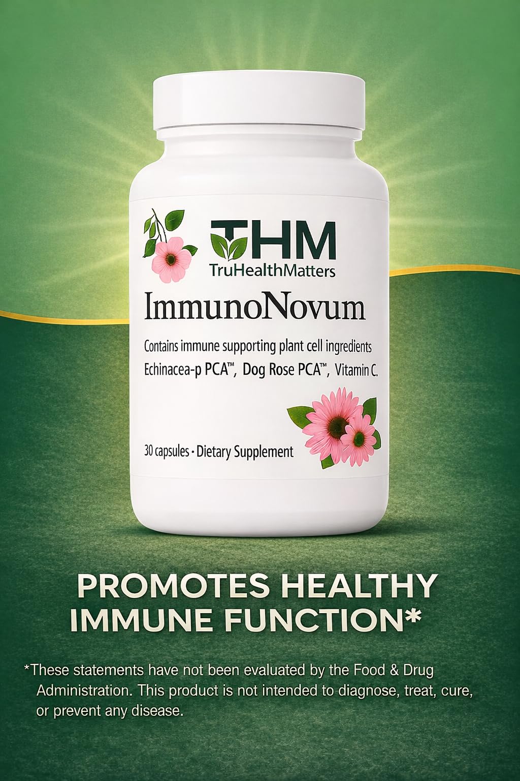 TruHealthMatters Immuno Novum Immune Support Capsules, 30 Count