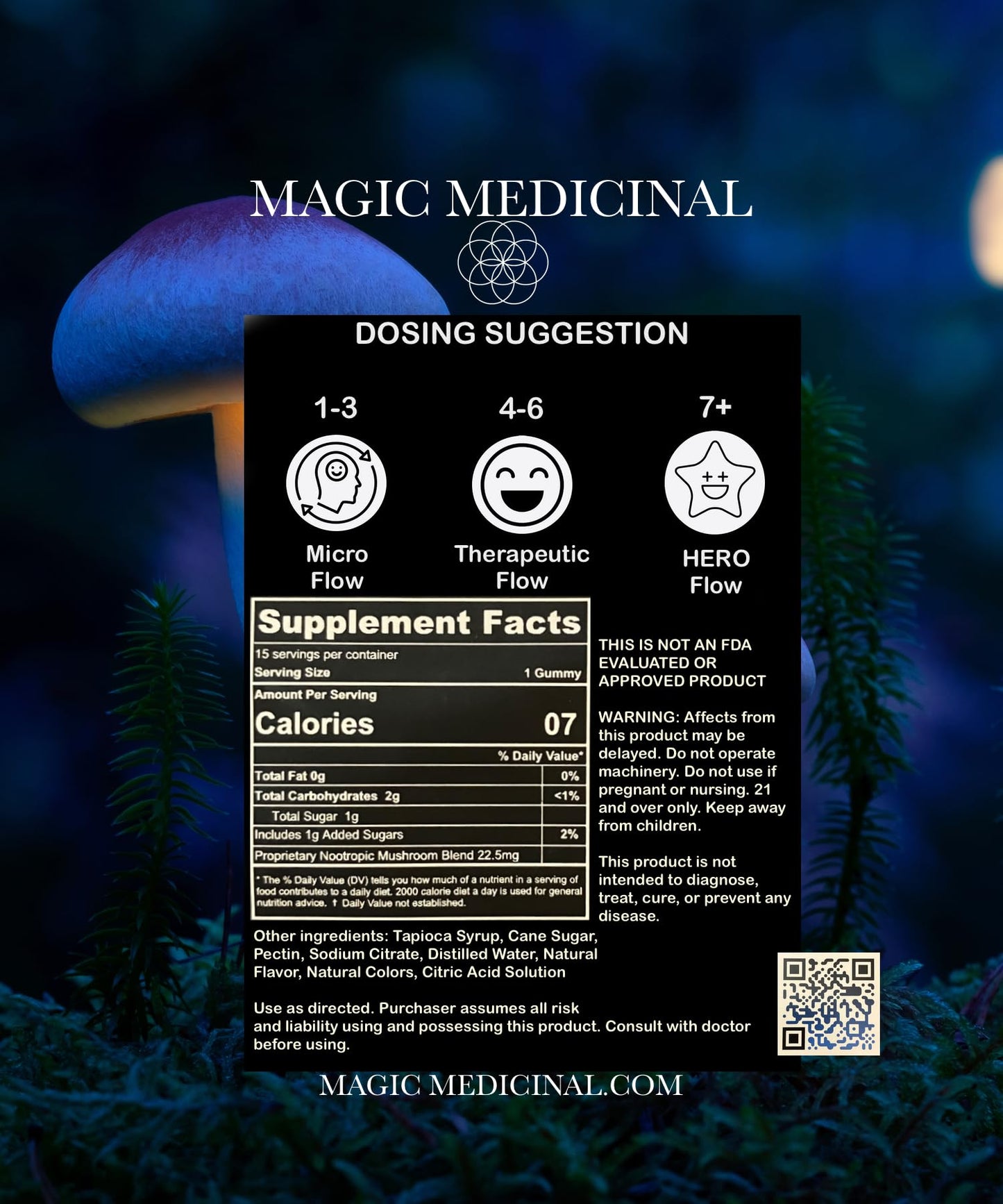 Halls of Amenti Ascension Brain Magic Medicinal Mushroom Gummies 15