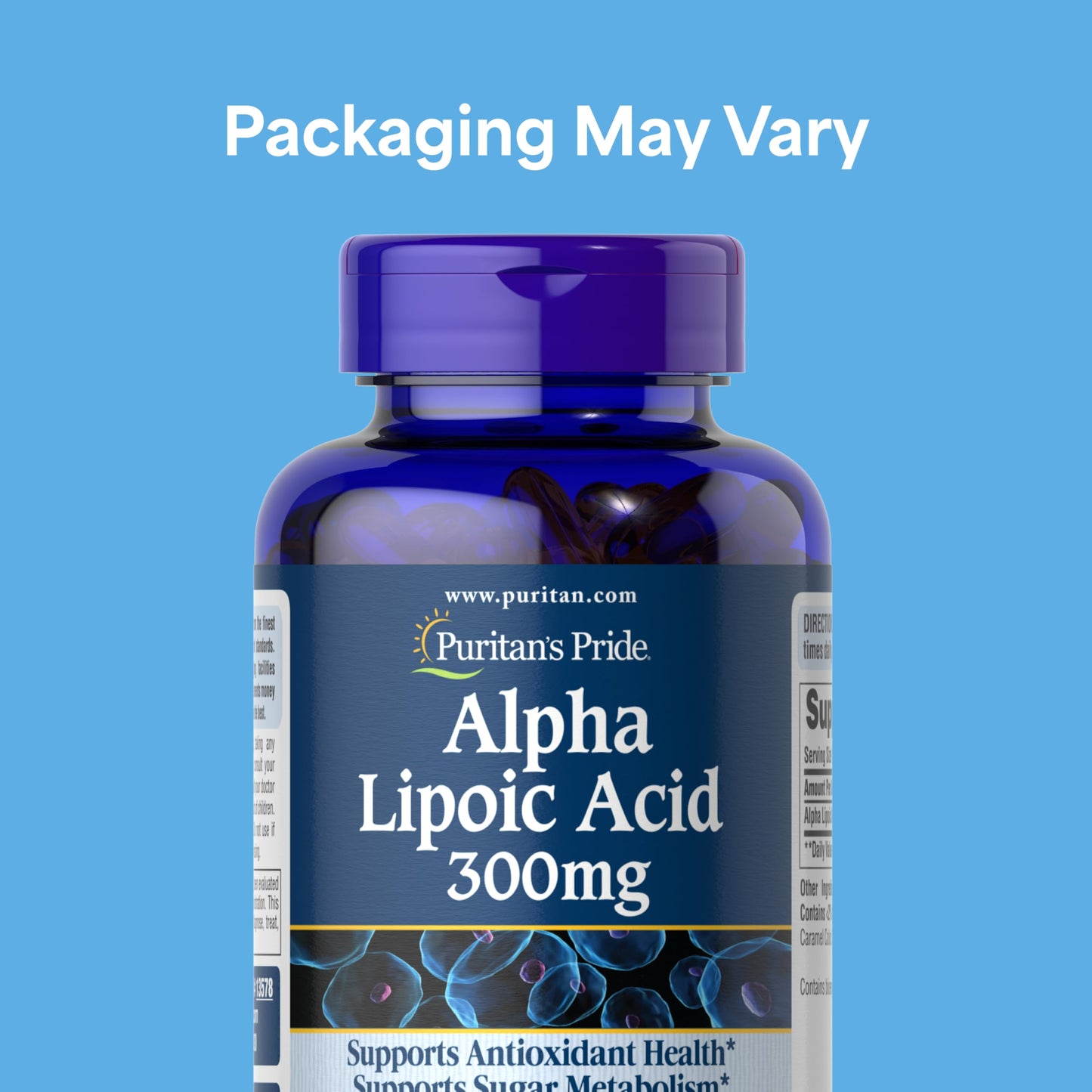 Puritan's Pride Alpha Lipoic Acid 300mg Softgel, 120 Count