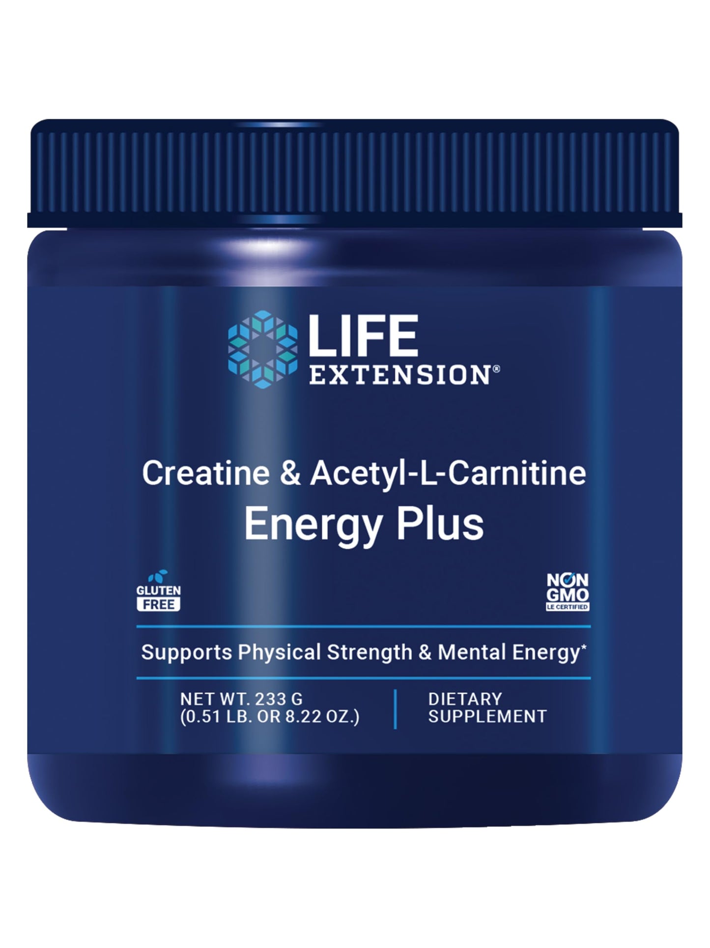 Life Extension Creatine Acetyl-L-Carnitine Energy Plus Powder 8.16 Ounces