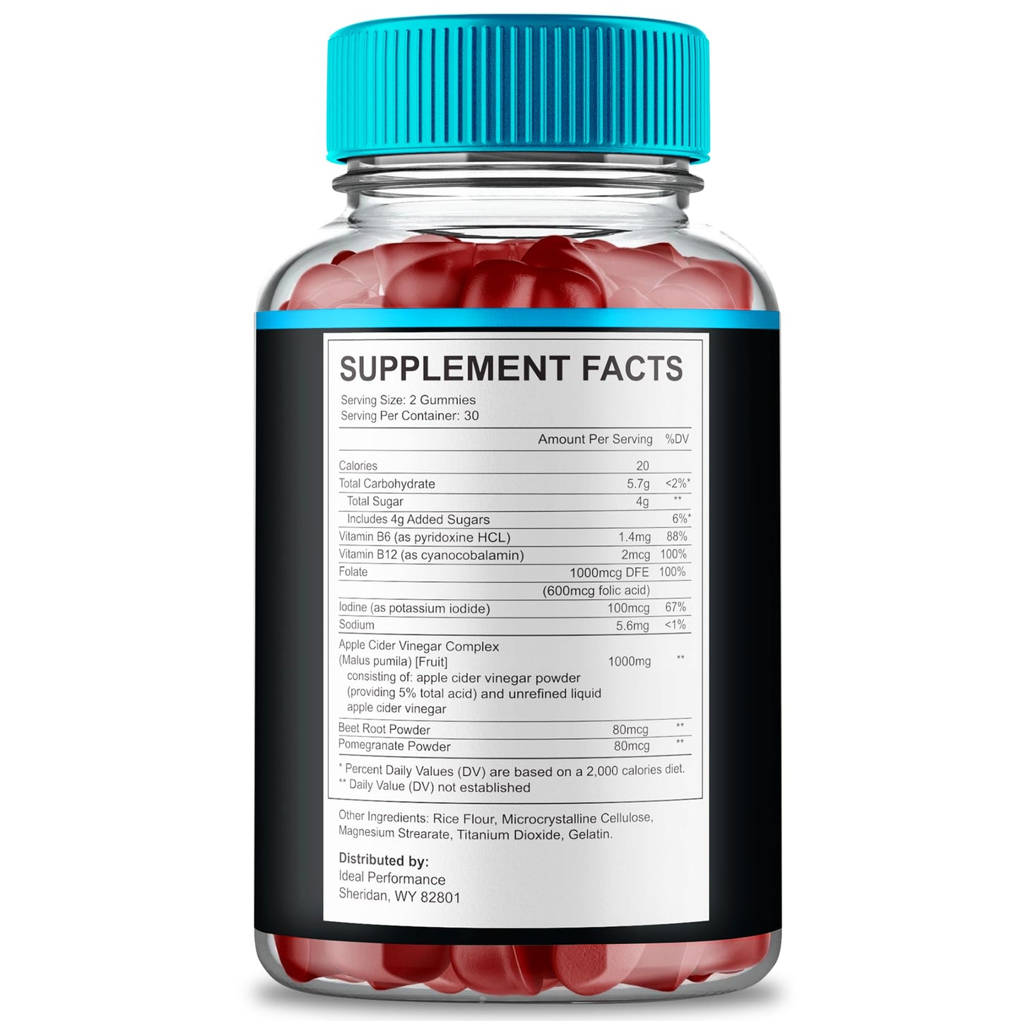 Ideal Performance Erectax Gummies, 60 Count