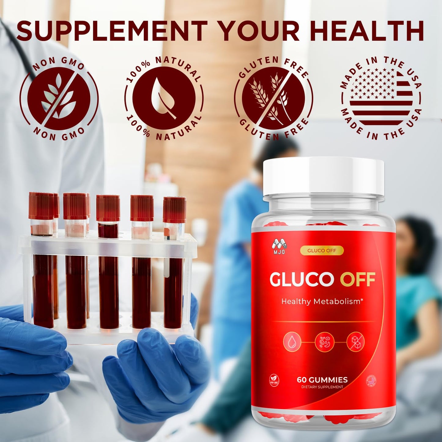 MJO Gluco Off Gummies 180 Gummies