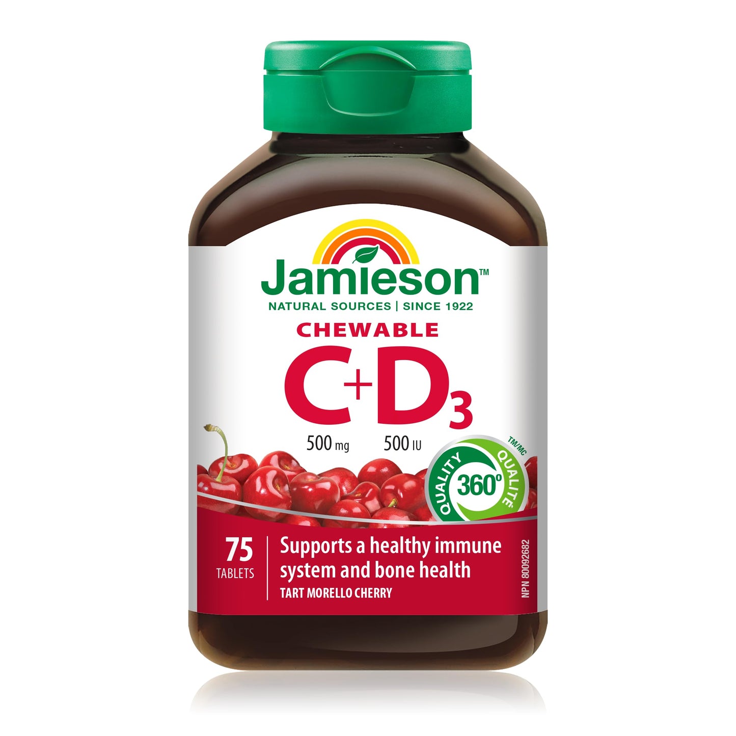Jamieson Vitamin C + D Chewable, 90 Chewables