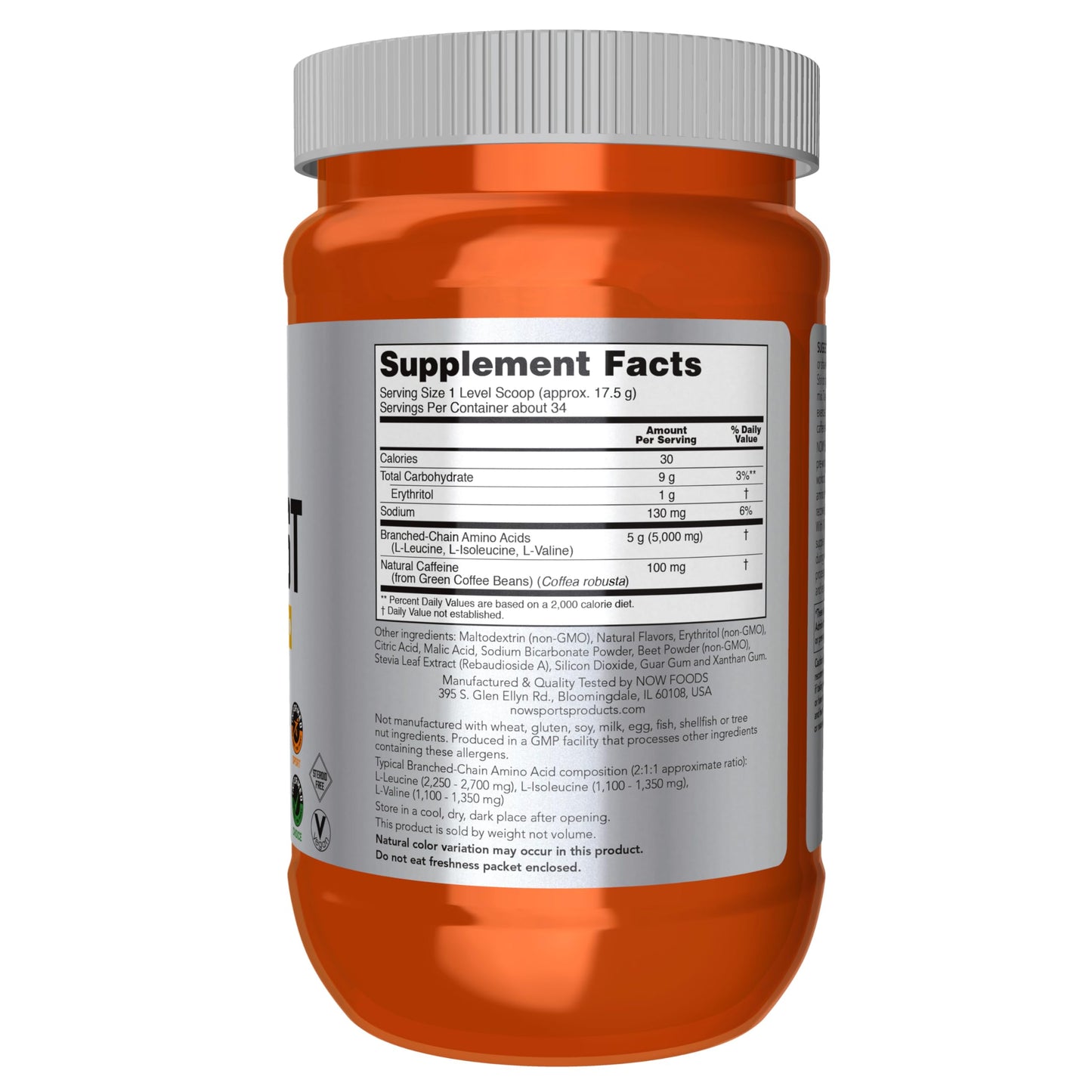 NOW Foods BCAA Blast Powder 21.16
