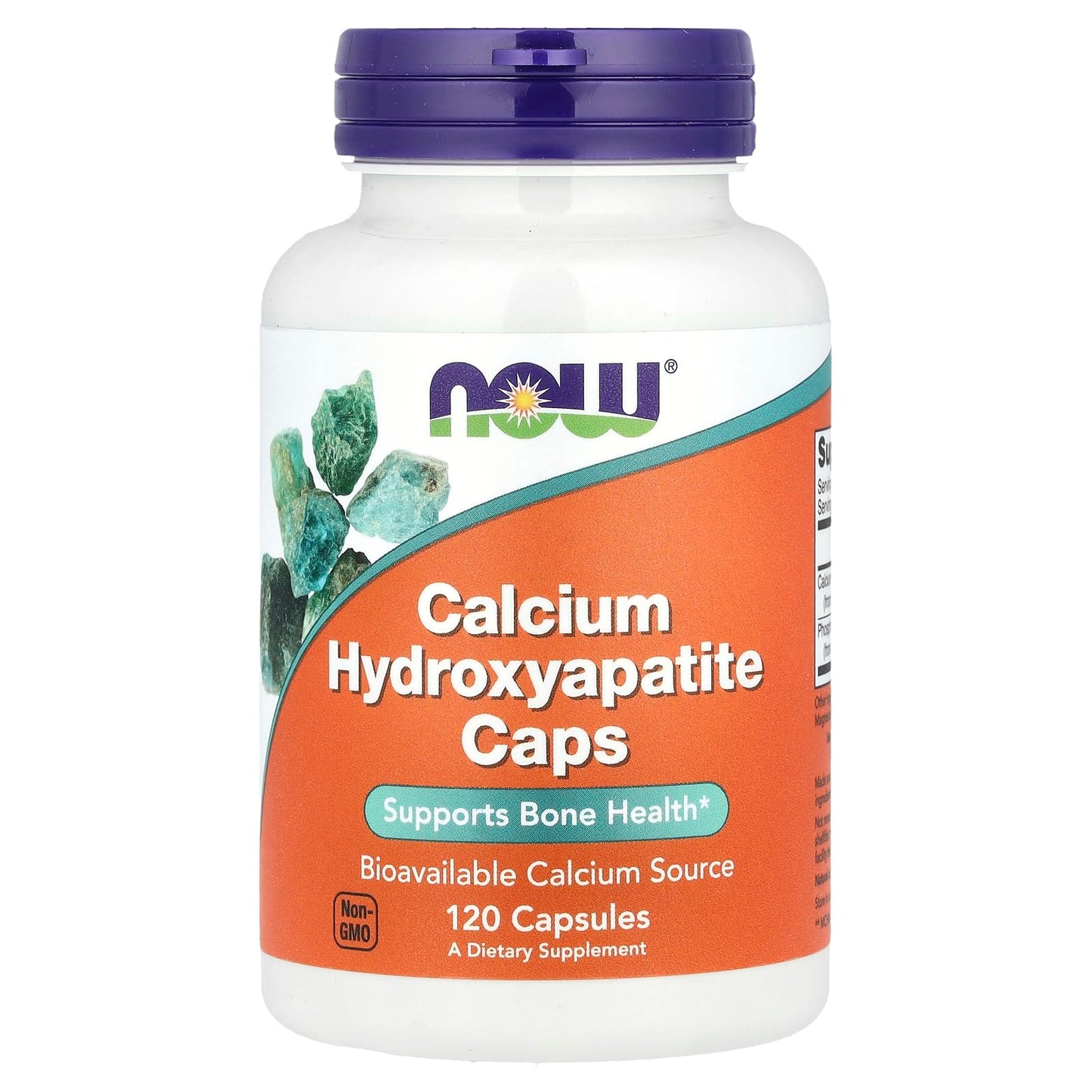 NOW Foods Calcium Hydroxyapatite Capsule, 120 Count