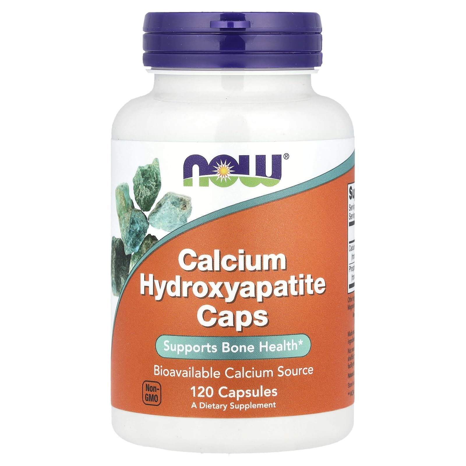 NOW Foods Calcium Hydroxyapatite Capsule, 120 Count