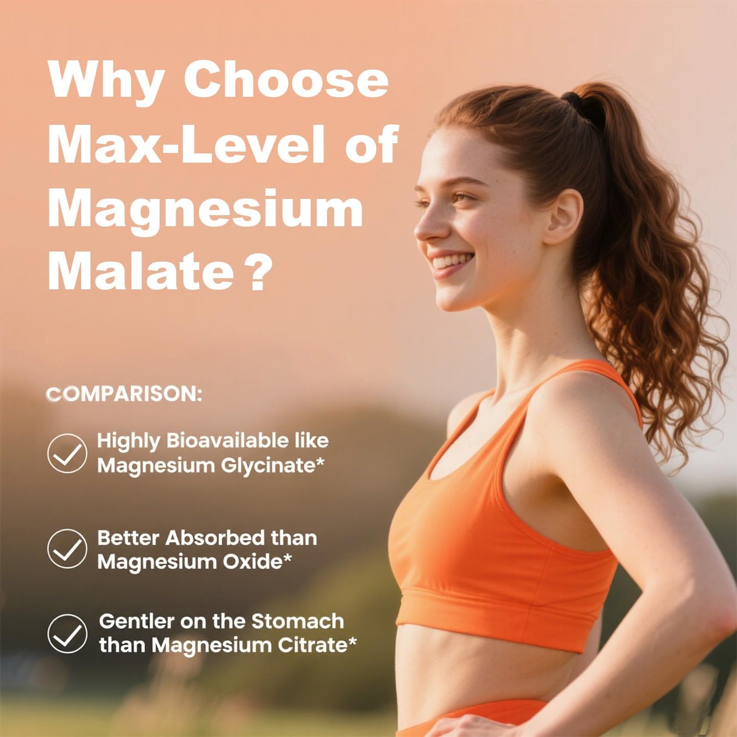 JOVITHEA Magnesium Malate Gummies 1000mg, 60 Count