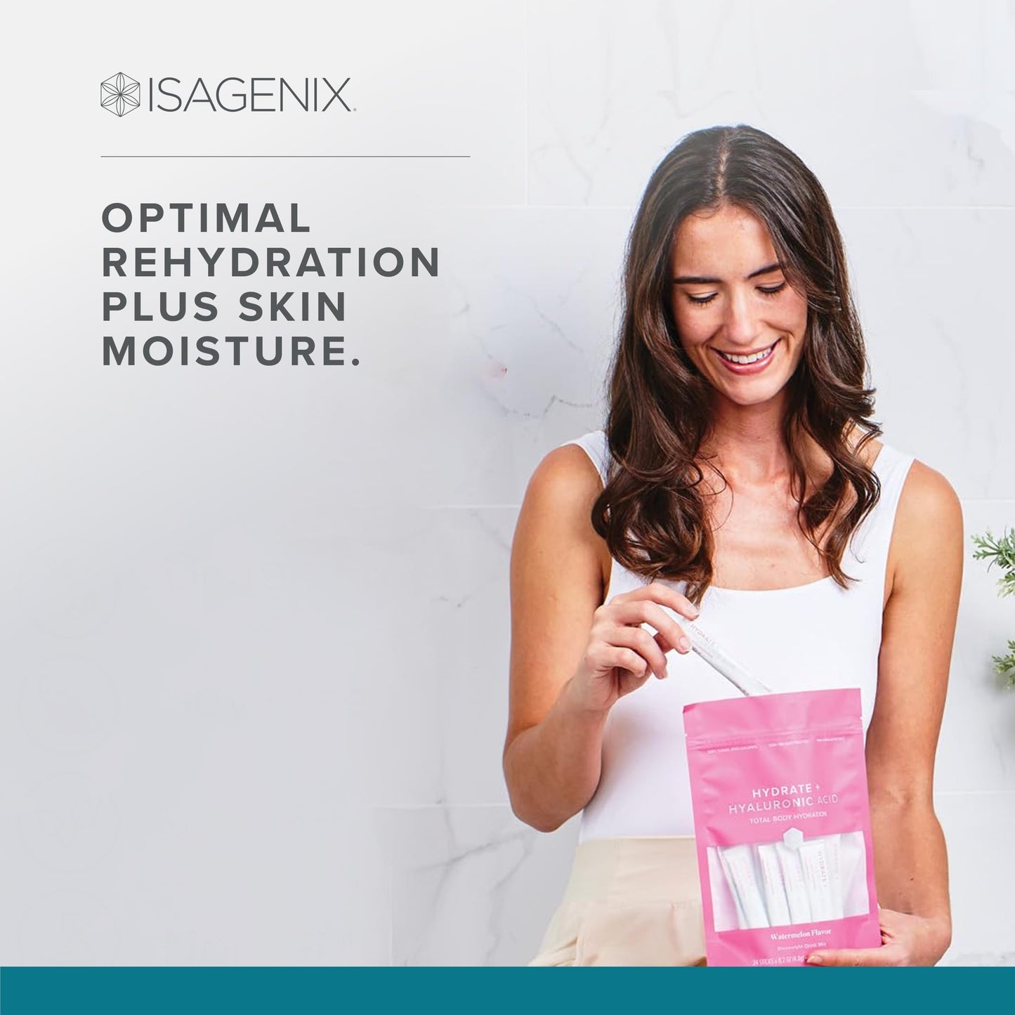 Isagenix Hydrate + Hyaluronic Acid to Help Improve Skin Moisture Powder, 4