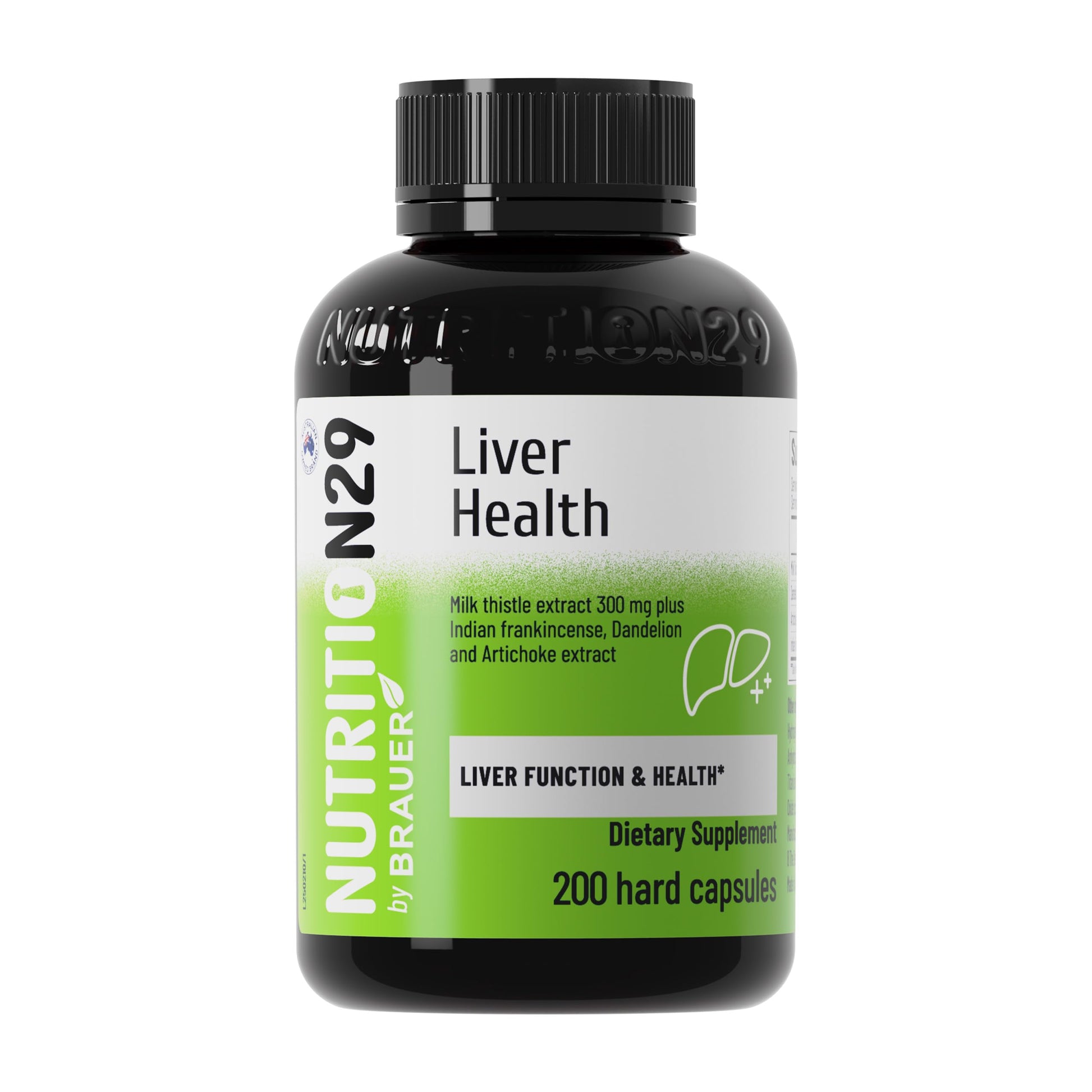 NUTRITION29 Liver Health Supplement with 300mg Milk Thistle Extract, Liver Cleanse Detox & Repair Support Formula with 85% Silymarin, Dandelion Root, Artichoke & Boswellia Capsules 200