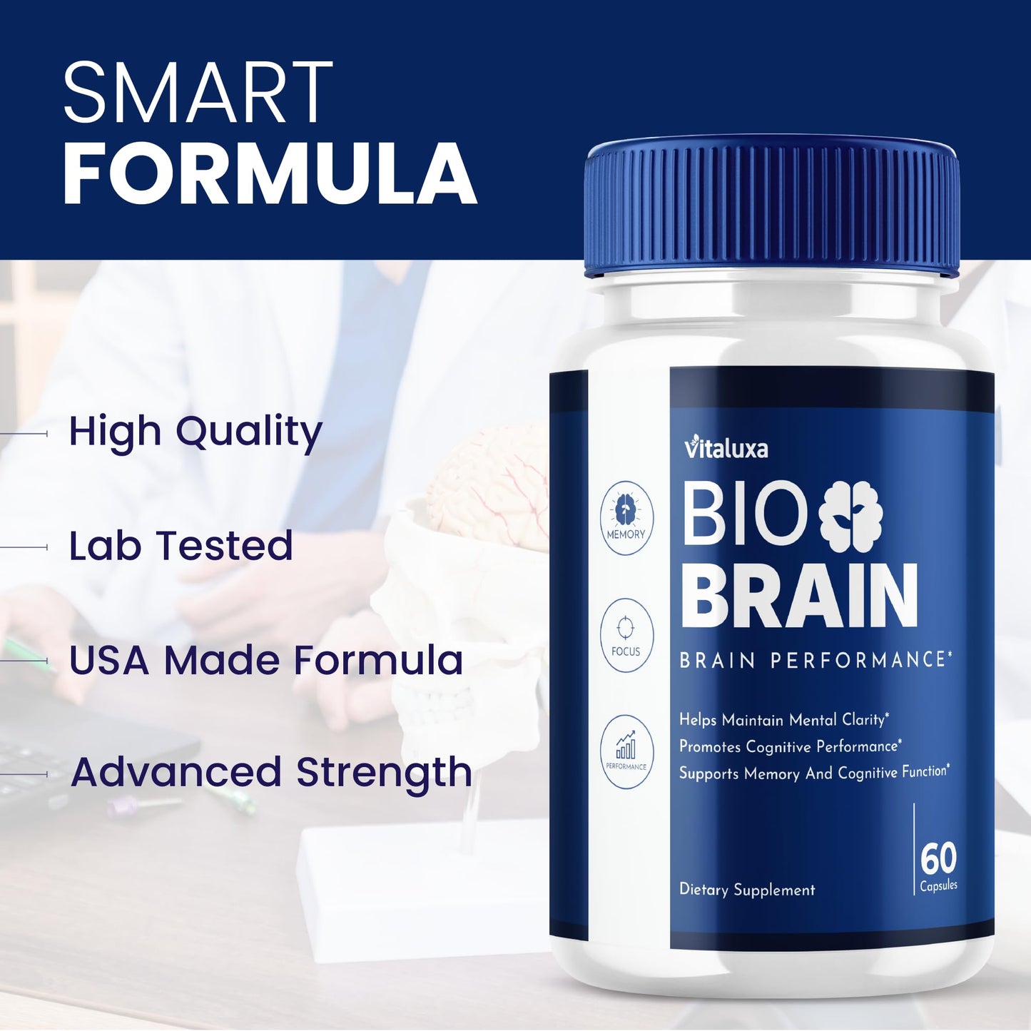 Vitaluxa Bio Brain Capsules 300 Capsules