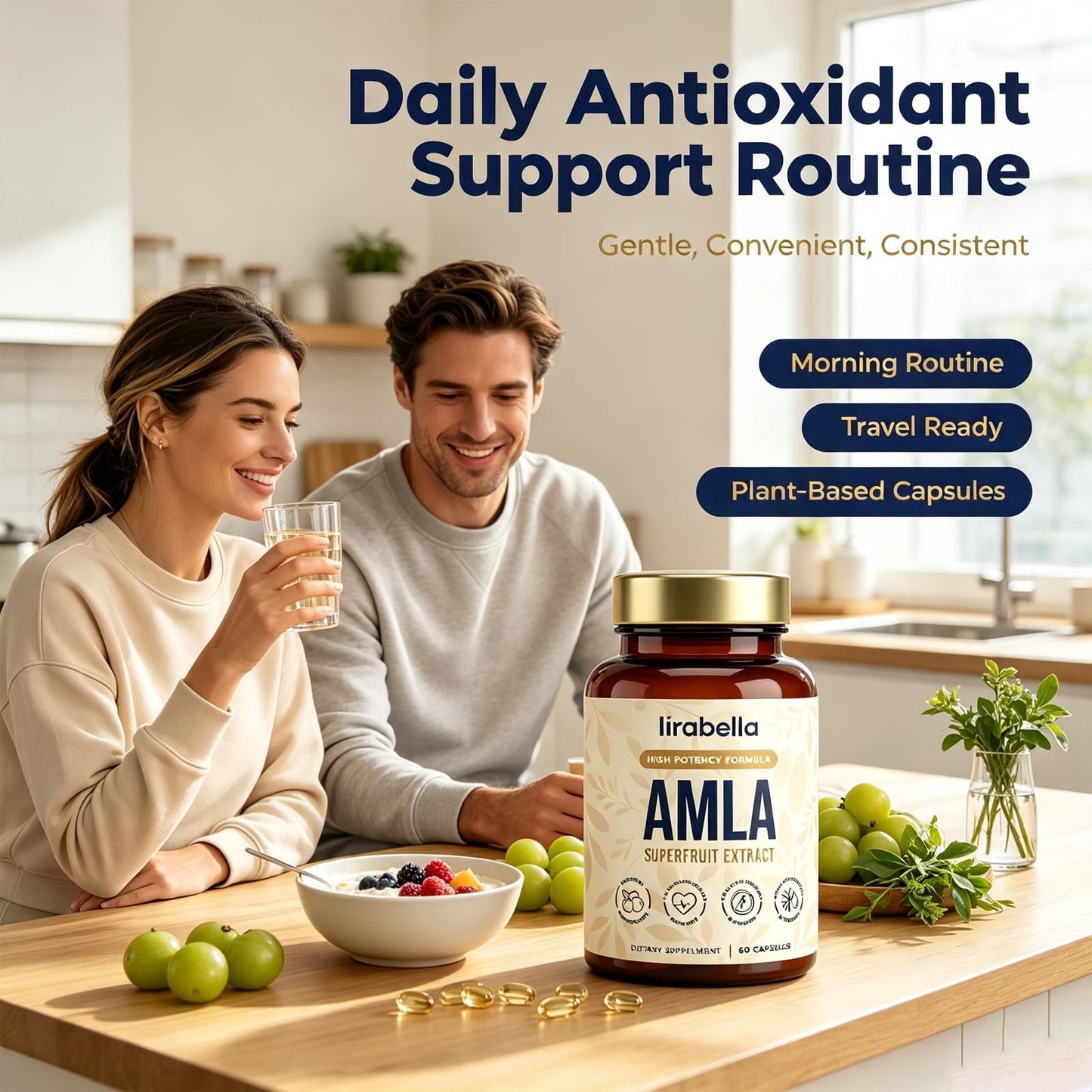 Ella ola kids Lirabella Amla Superfruit Capsules, 60 Capsules