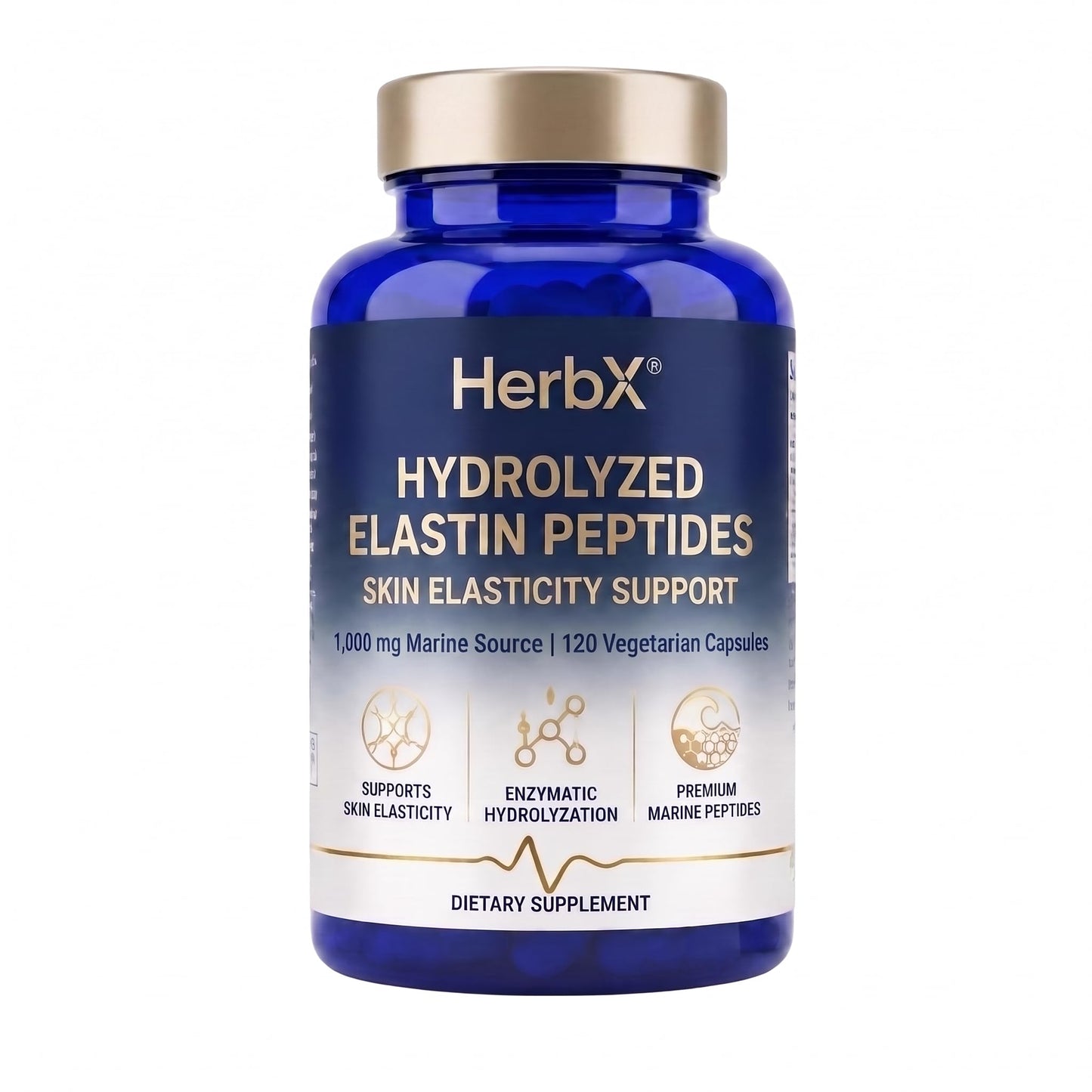 HerbX Elastin Peptide Skin Tightening Formula for Daily Use Capsules 120