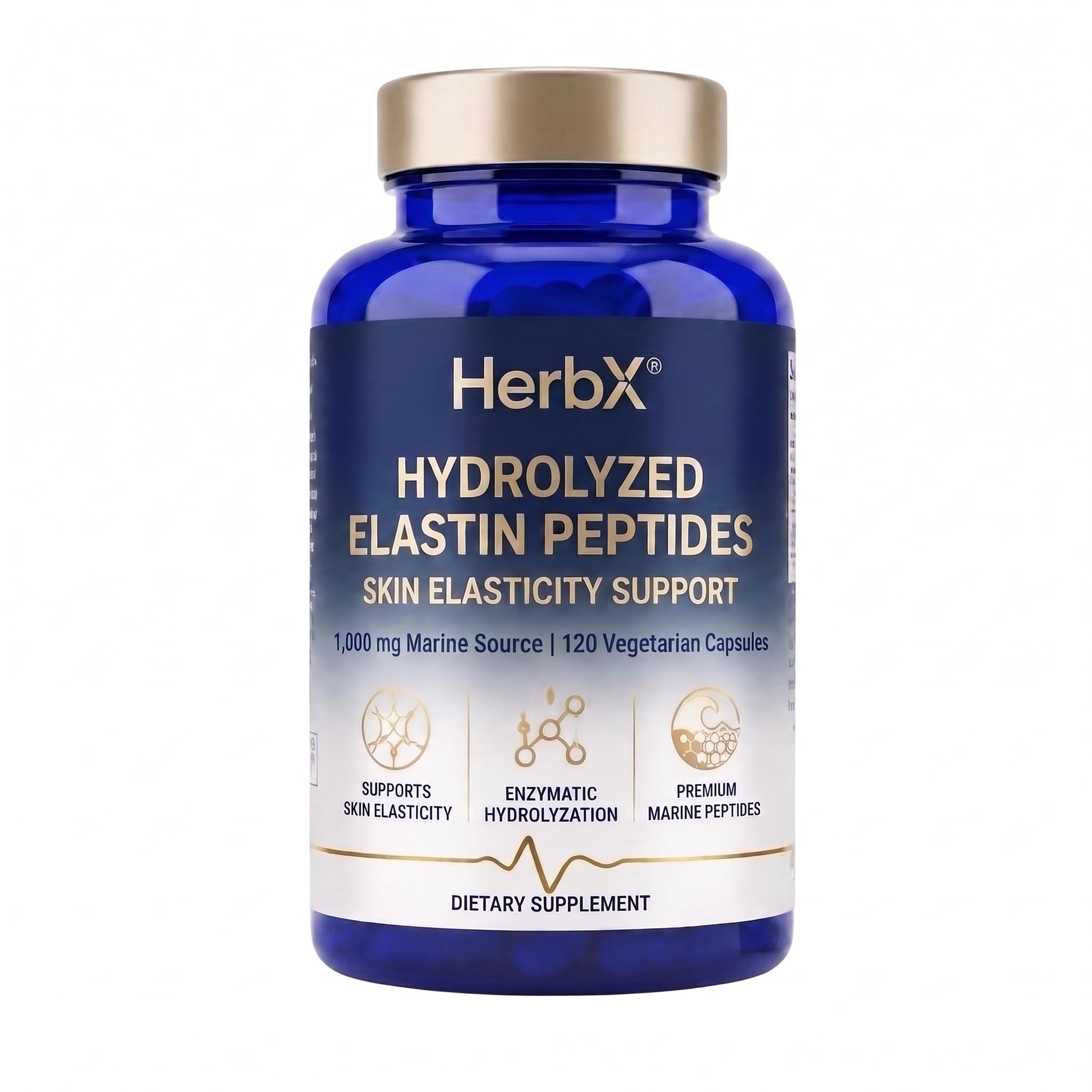 HerbX Elastin Peptide Skin Tightening Formula for Daily Use Capsules 120