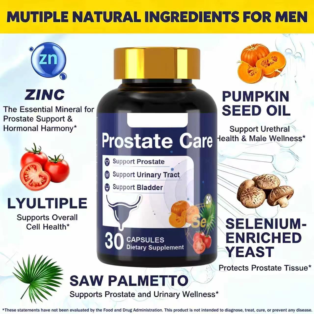 Dr. HR Prostate Care Supplement for Men Capsule 1 Count