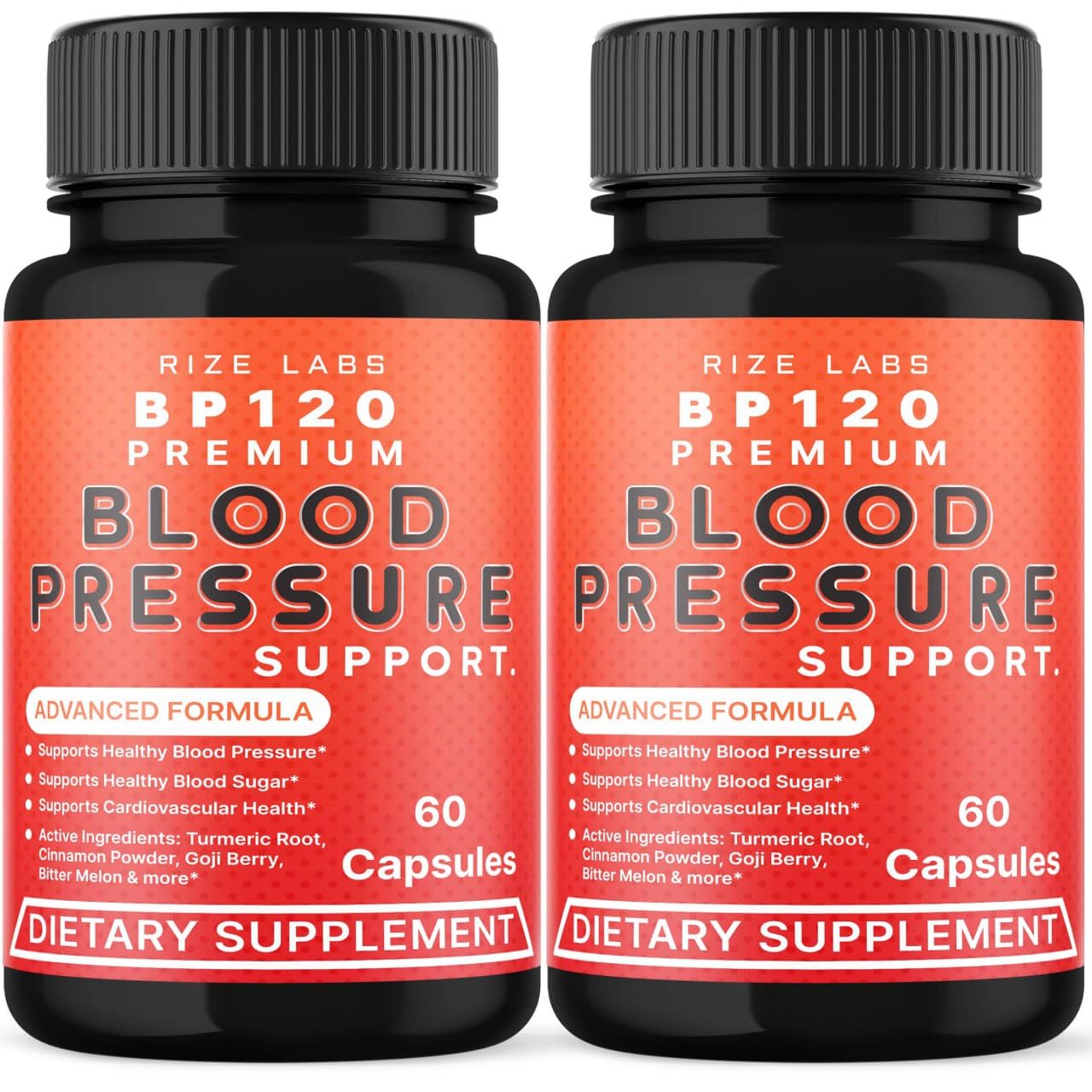 Rize Labs BP120 Premium Dietary Supplement 120 Capsules