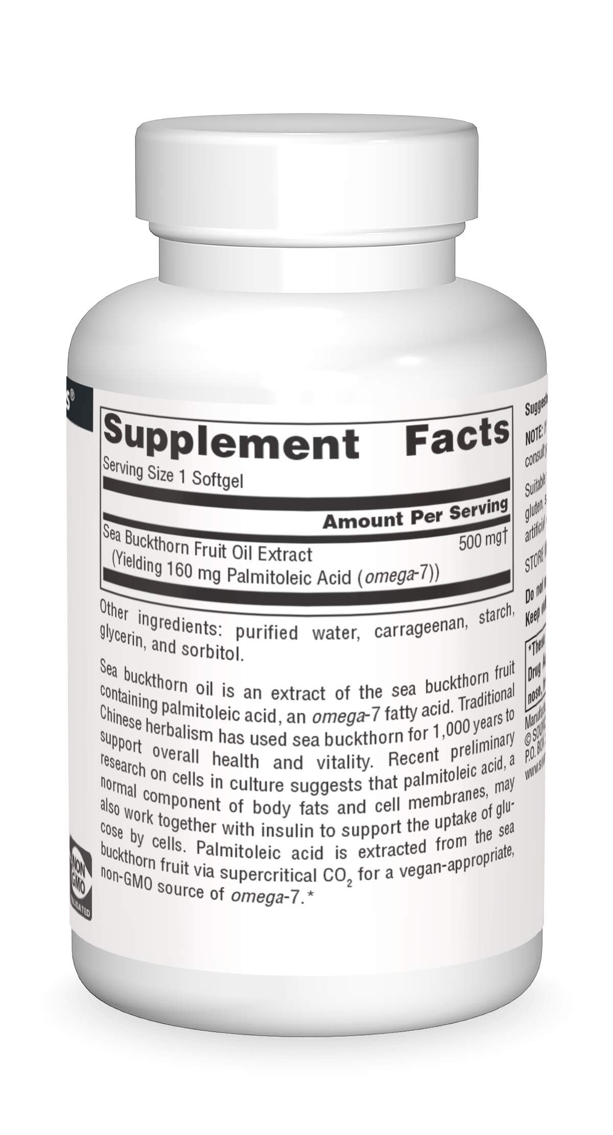 Source Naturals Omega-7 Vegan Softgels 30 Count