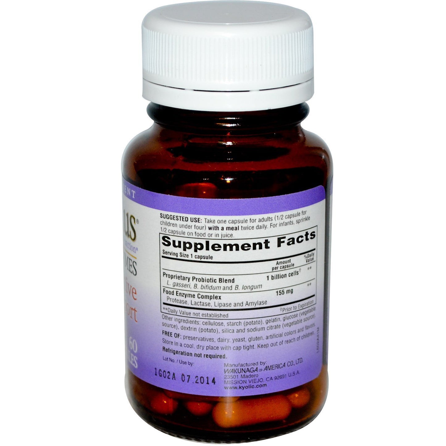 Kyo-Dophilus with Enzymes Capsule 1.6 Ounce