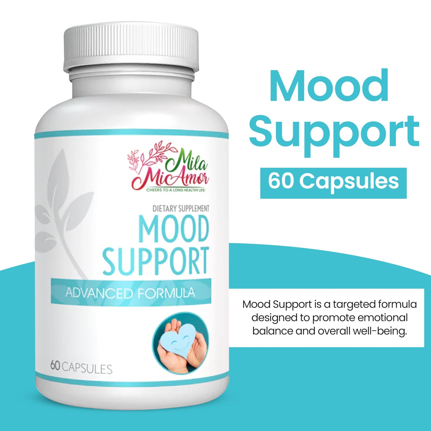 Mila Miamor Mood Support Supplement Capsules, 60 Count