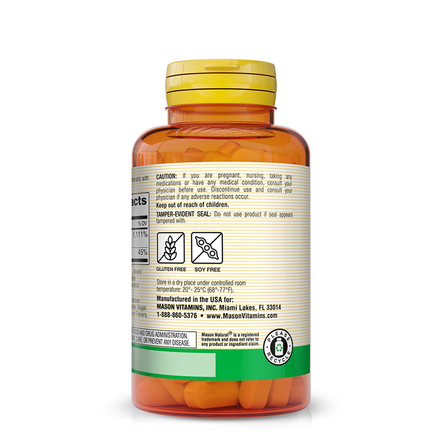 Mason Natural Vitamin C 1000 mg with Rose Hips and Zinc Caplets, 100 Caplets
