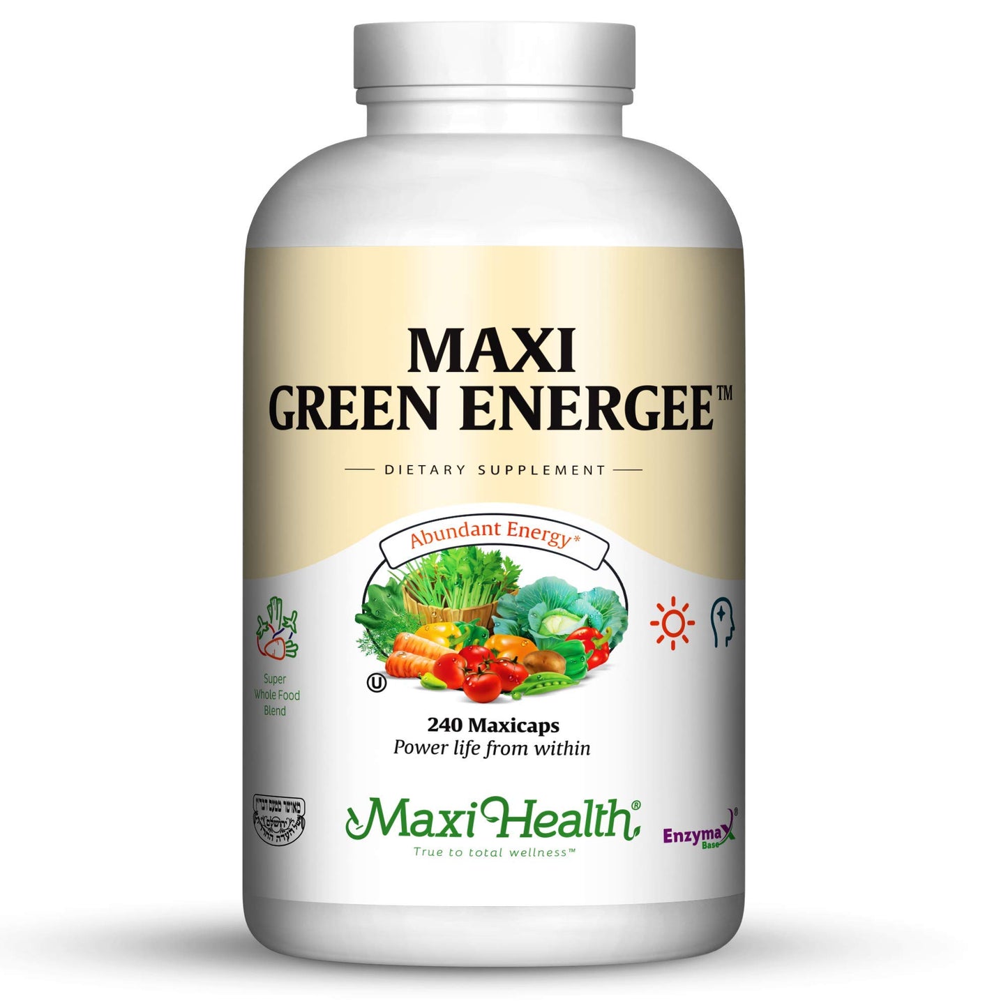 Maxi Health Green Energee Super Whole Food Blend Capsules 240 Count