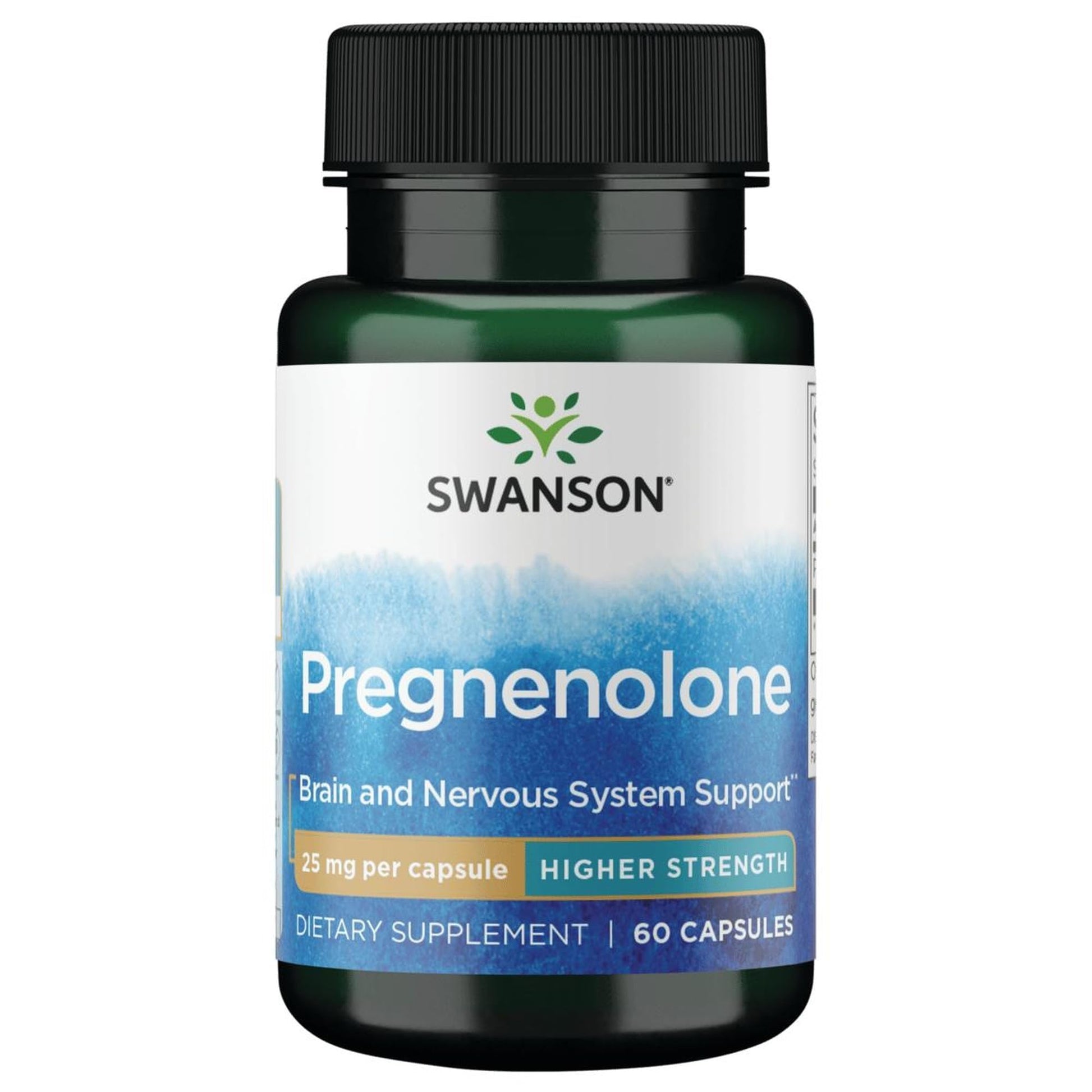 Swanson High Potency Pregnenolone 25 mg Capsules, 60 Count