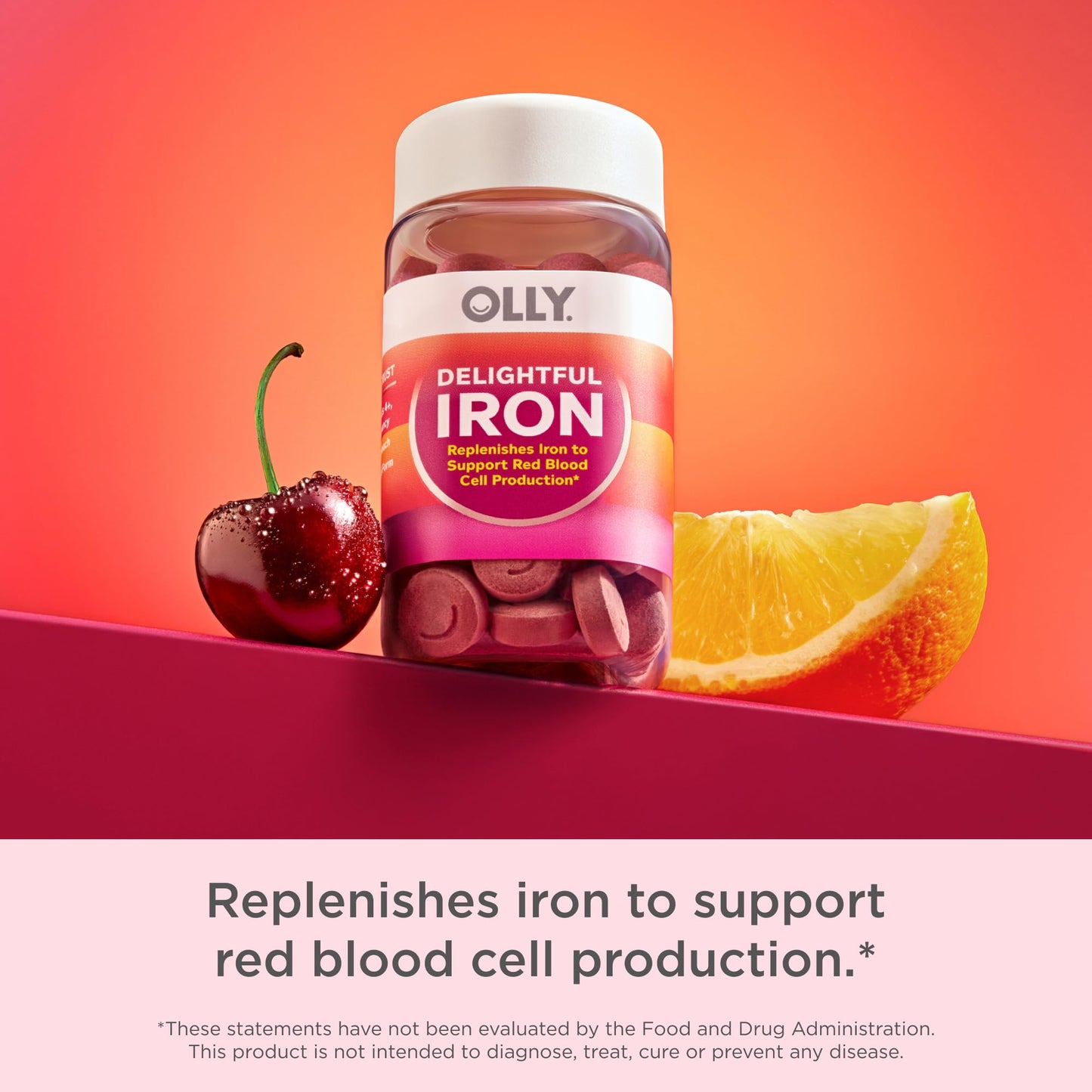OLLY Delightful Iron Chewable Tablet 120 Tablets