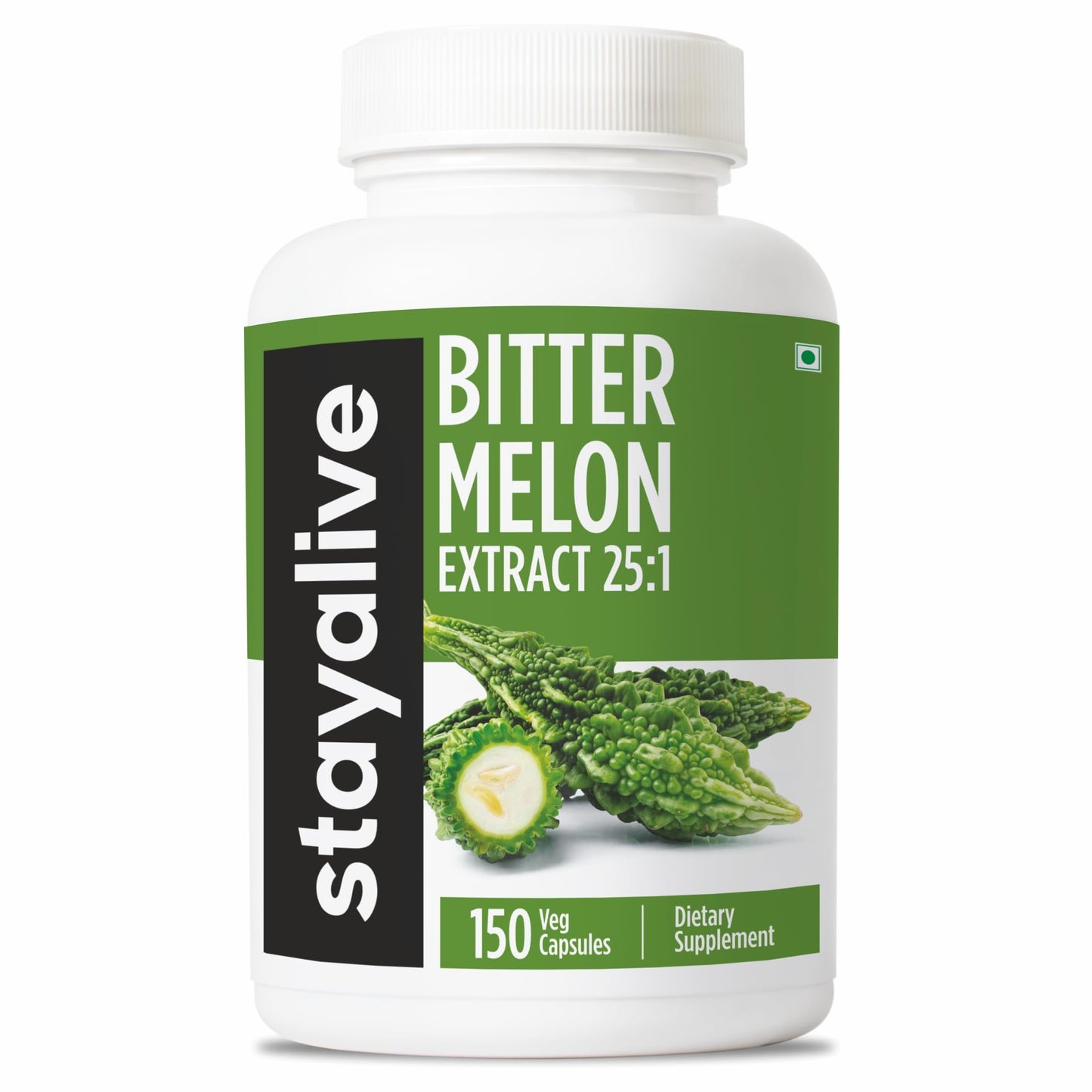 STAY ALIVE Extra Strength Bitter Melon Capsules, 150 Capsules