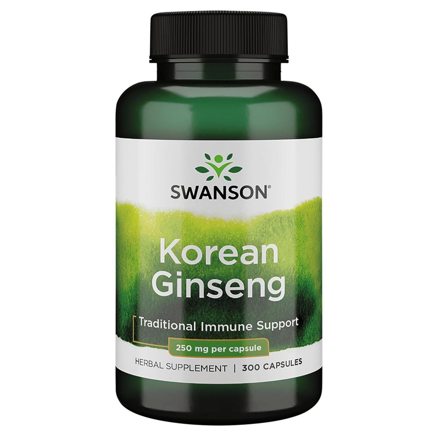 Swanson Full Spectrum Korean Ginseng 250 mg Capsule, 300 Capsules